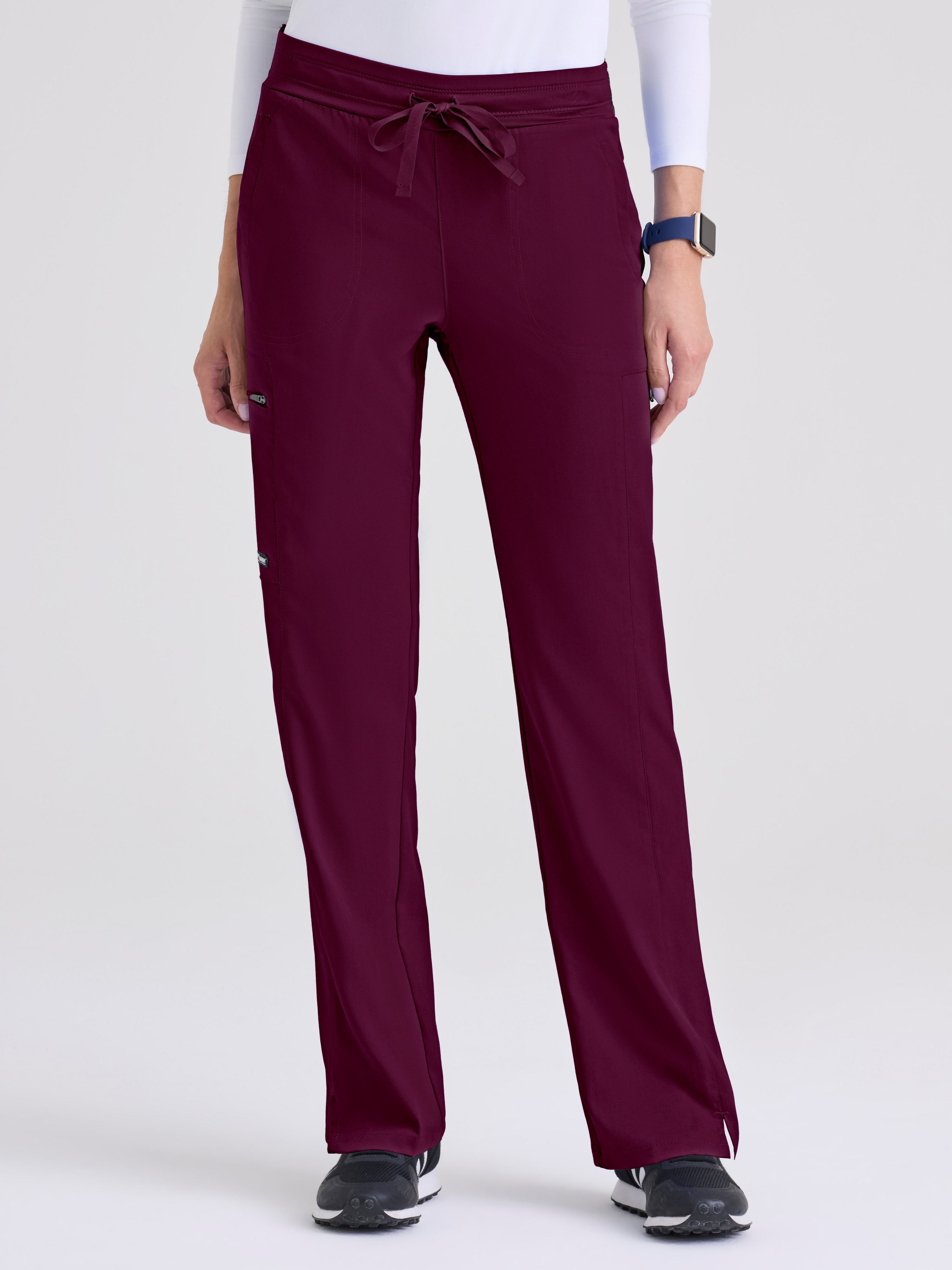 Kim 3-Pocket Mid-Rise Straight Leg Scrub Pant Grey's Anatomy™ by BARCO® Spandex Stretch