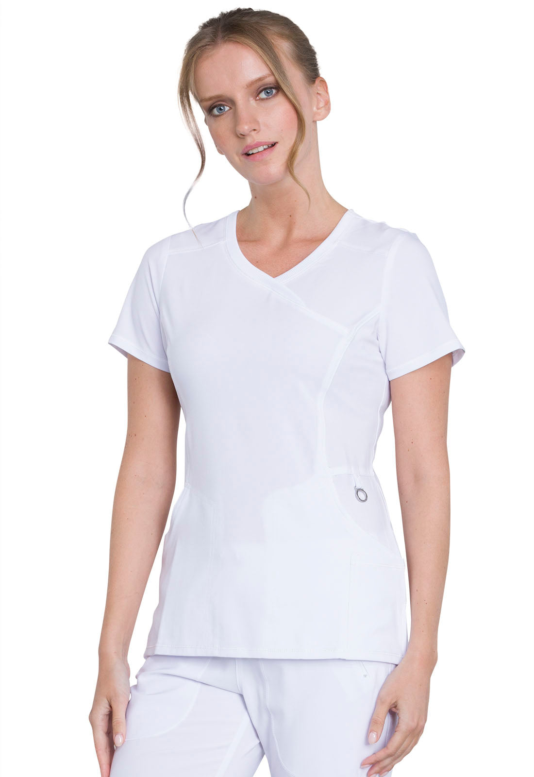 Women's Cherokee Infinity Mock Wrap Top - BodyMoves Scrubs Boutique
