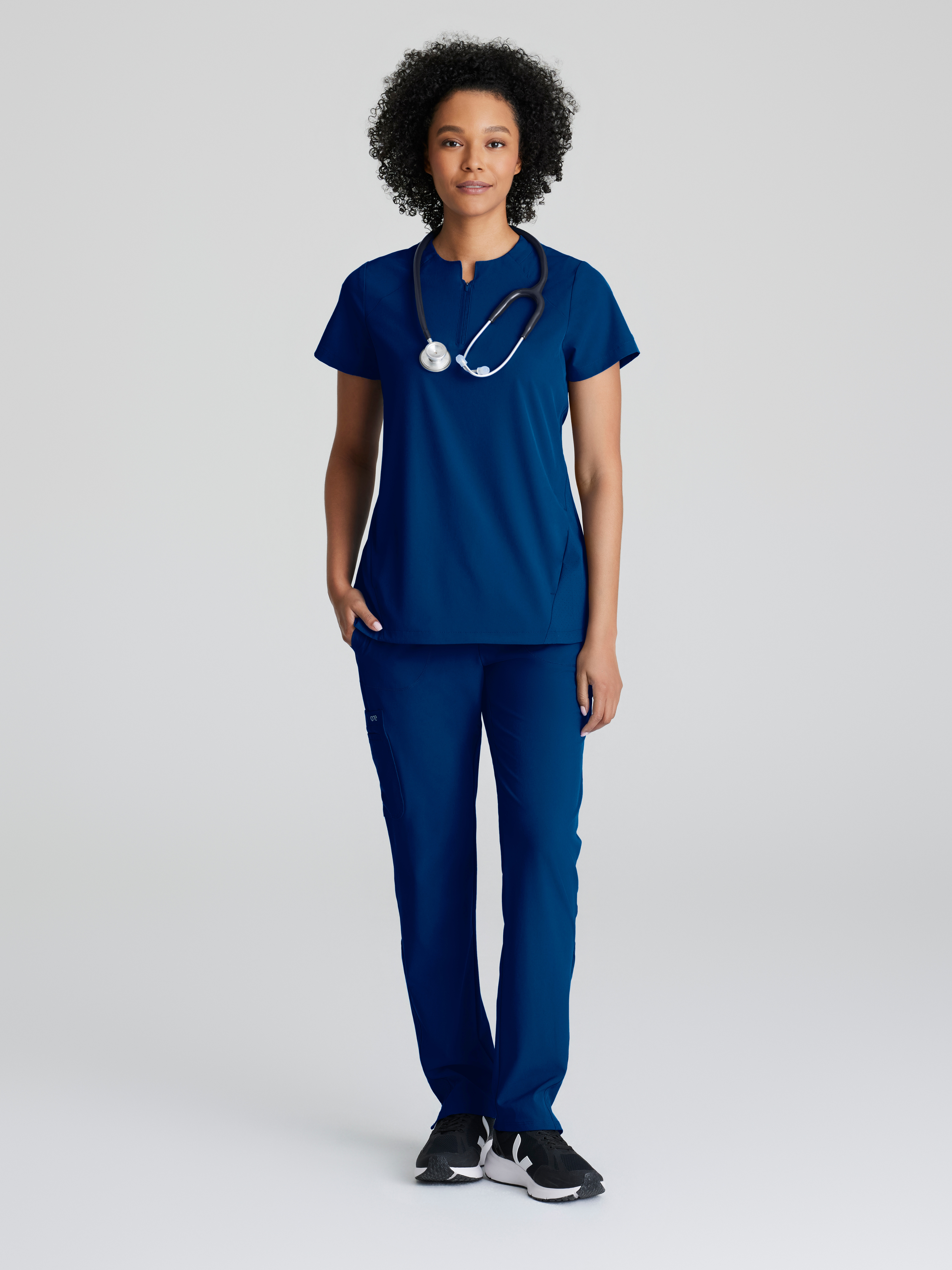 Flux 2-Pocket Banded Zip Collar Top BARCO® One