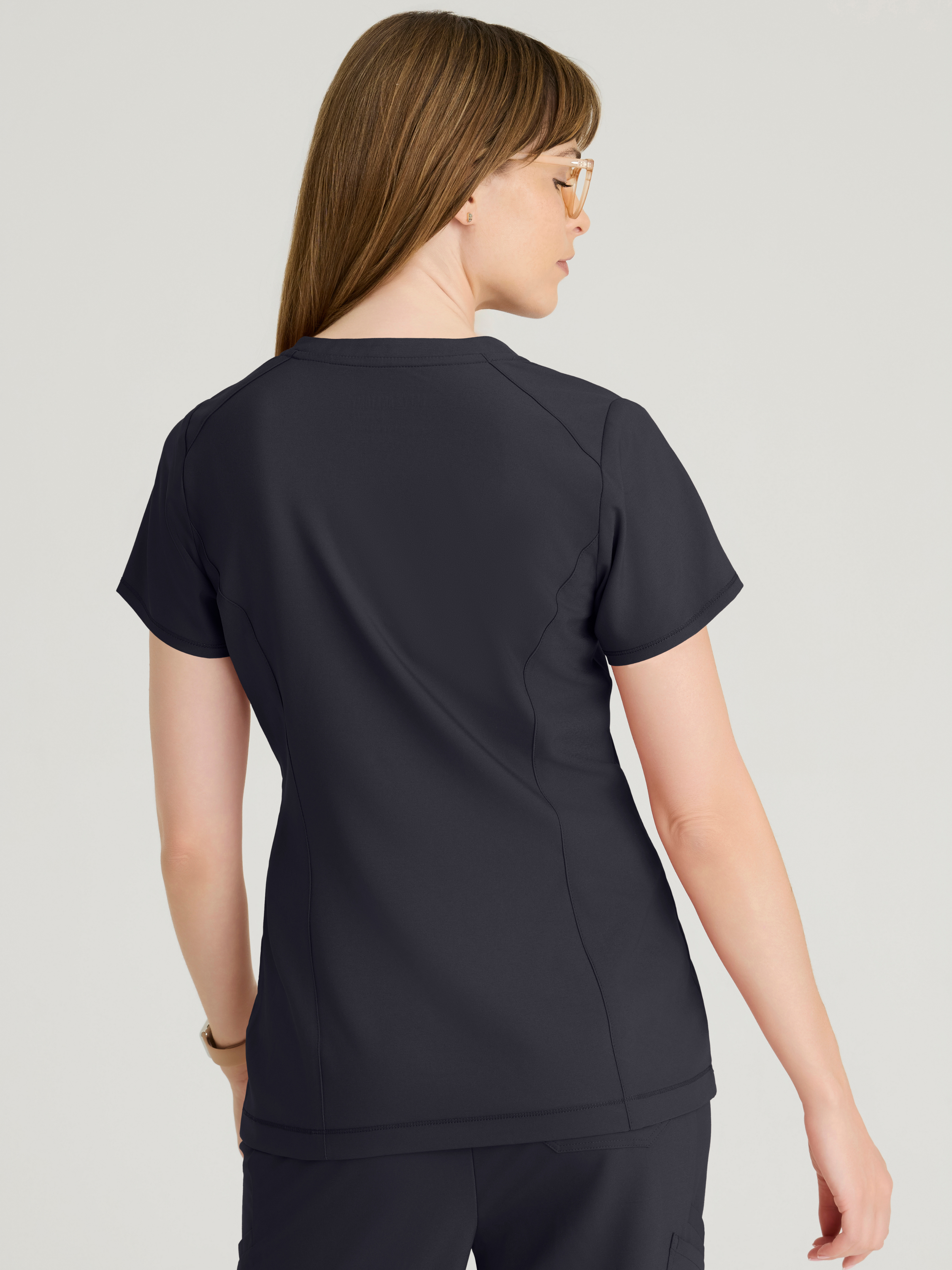 Sway 1-Pocket Banded V-Neck Ciclo® Scrub Top Grey's Anatomy™ by BARCO® Evolve