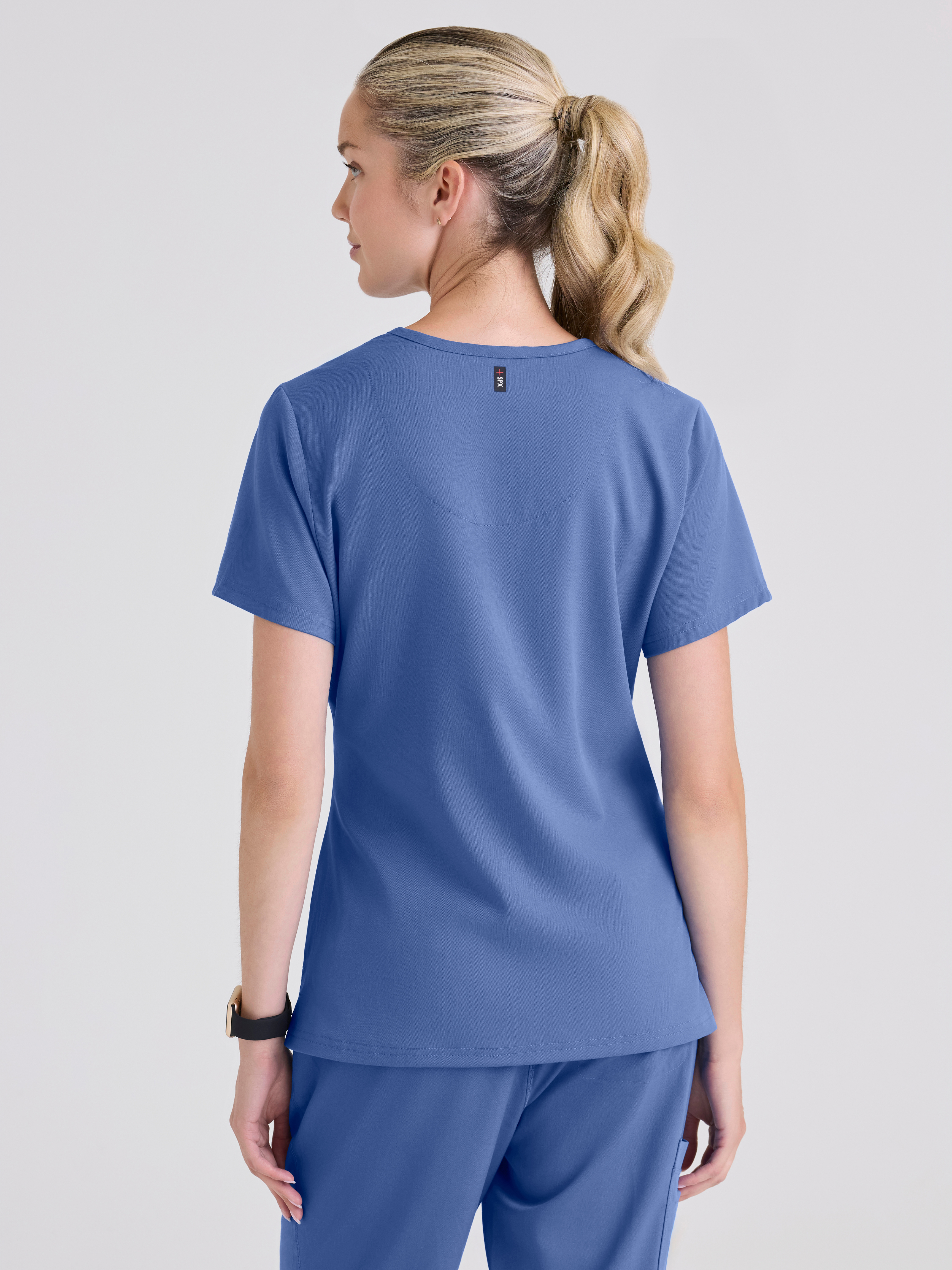 Bree 1-Pocket Tuck-In Scrub Top Grey's Anatomy™ by BARCO® Spandex Stretch