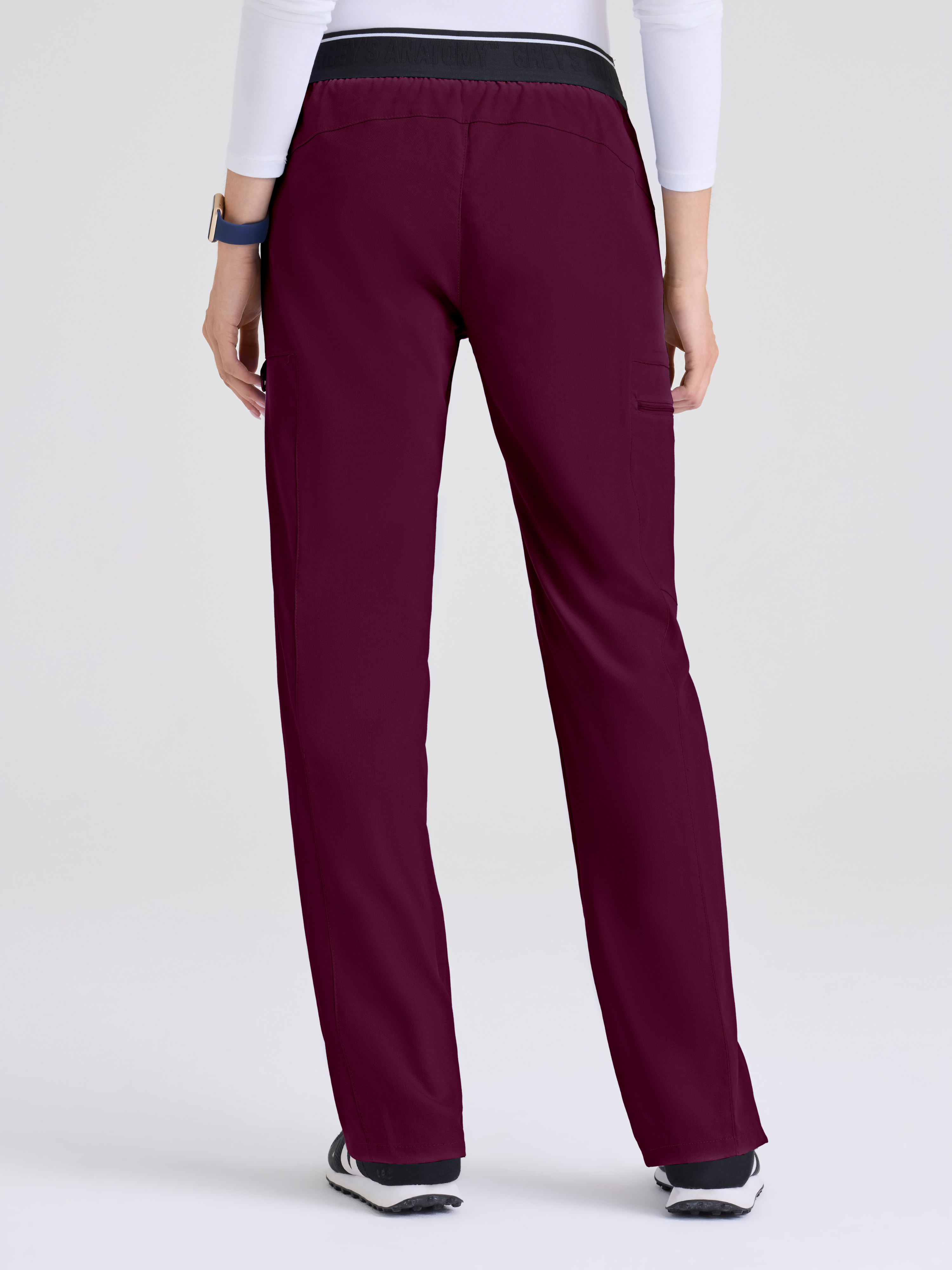 Kim 3-Pocket Mid-Rise Straight Leg Scrub Pant Grey's Anatomy™ by BARCO® Spandex Stretch