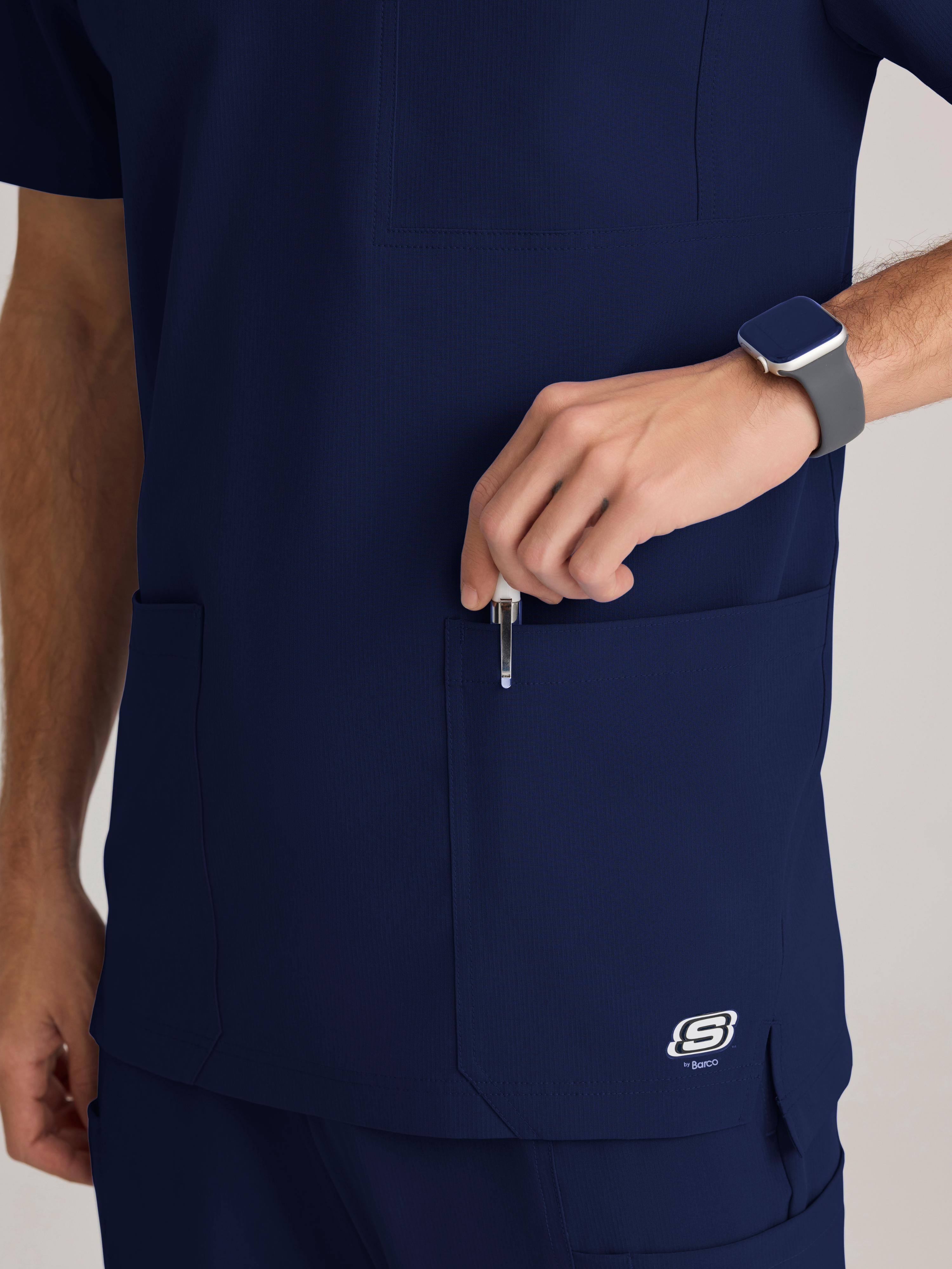 Thesis 3-Pocket Round Neck Scrub Top Skechers™ by BARCO®