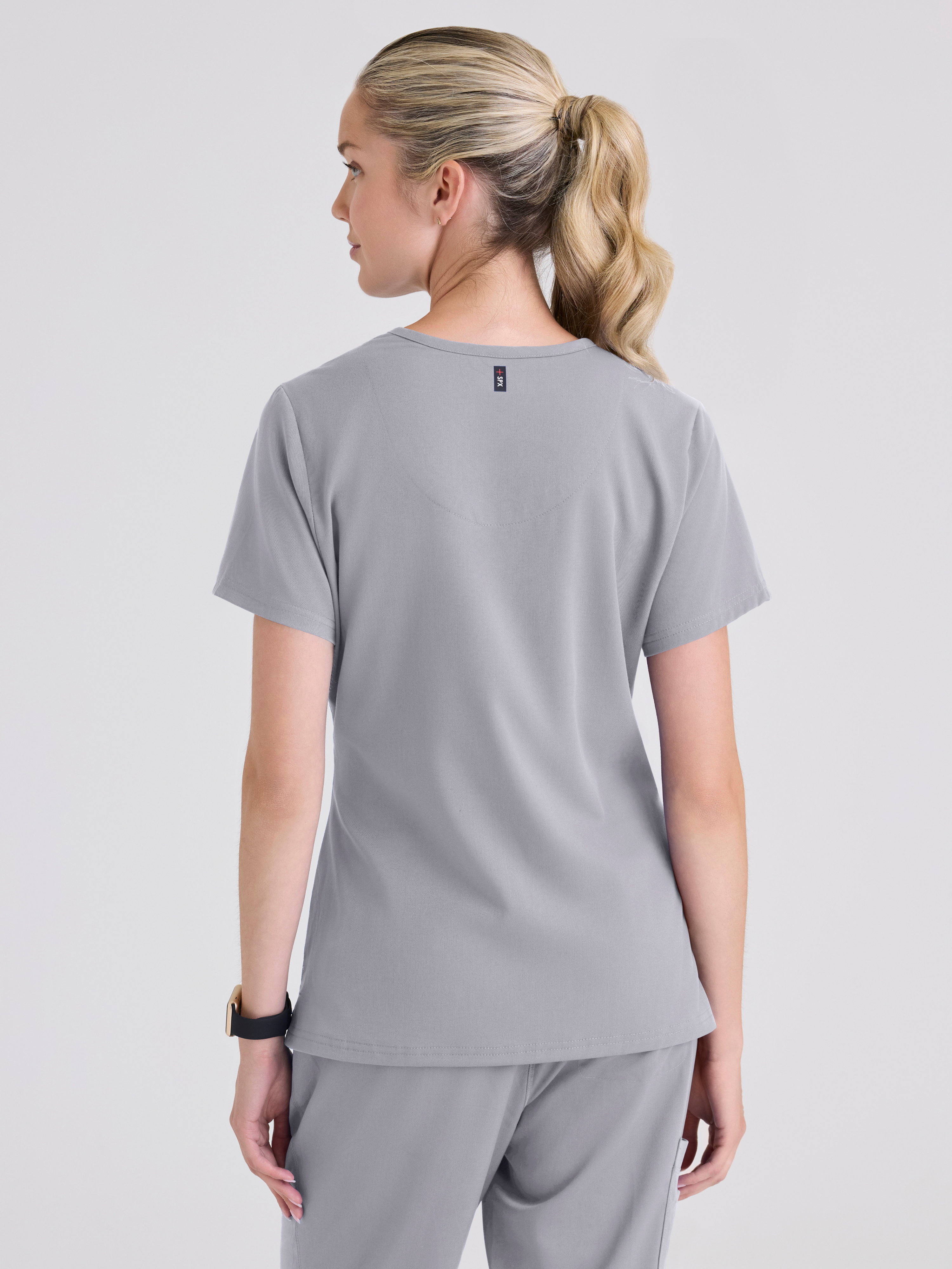 Bree 1-Pocket Tuck-In Scrub Top Grey's Anatomy™ by BARCO® Spandex Stretch