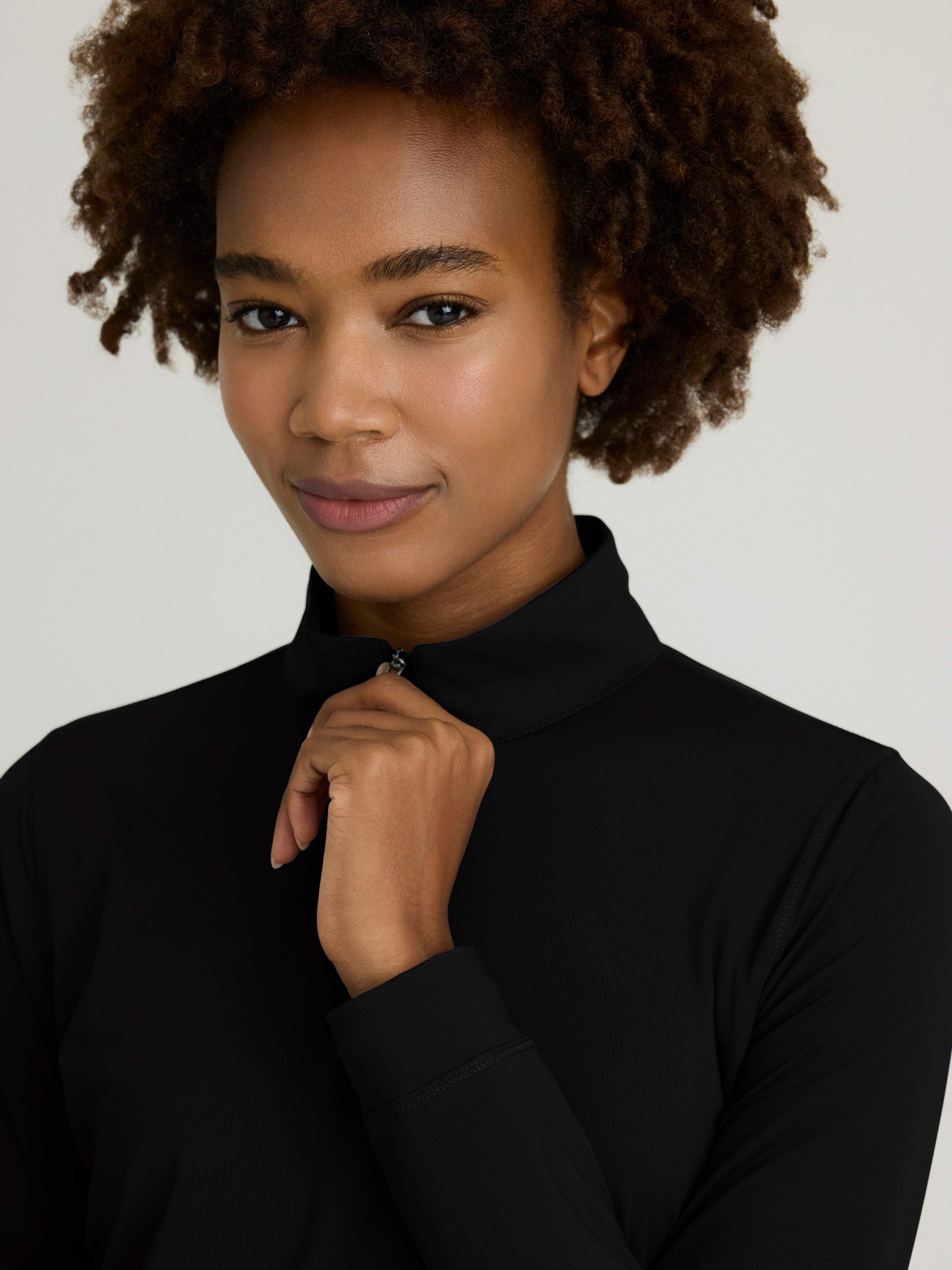 Atlas Women's Mock Neck Long Sleeve Top Skechers™ by BARCO® Slip-ins