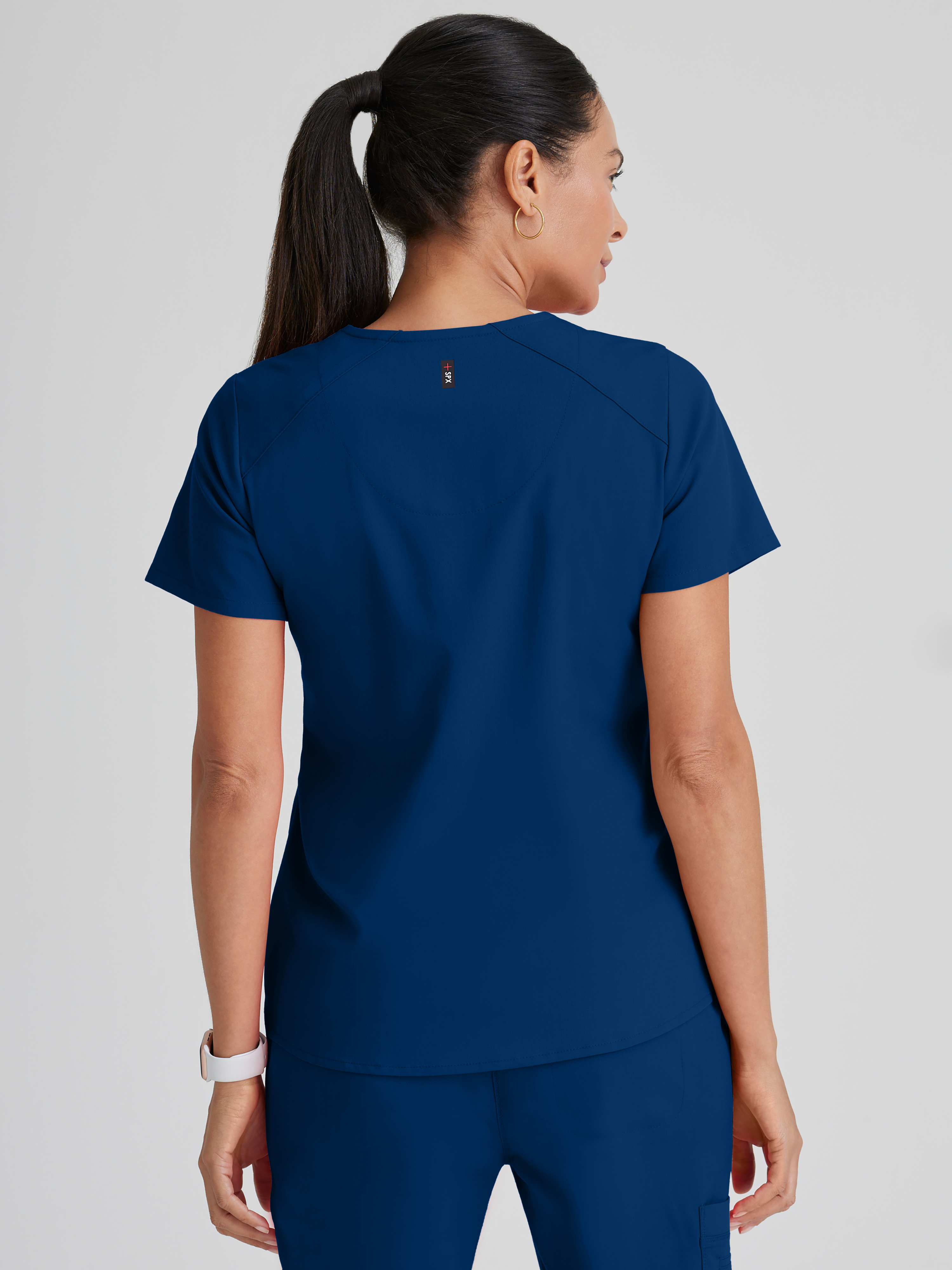 Emma 4-Pocket V-Neck Scrub Top Grey's Anatomy™ by BARCO® Spandex Stretch