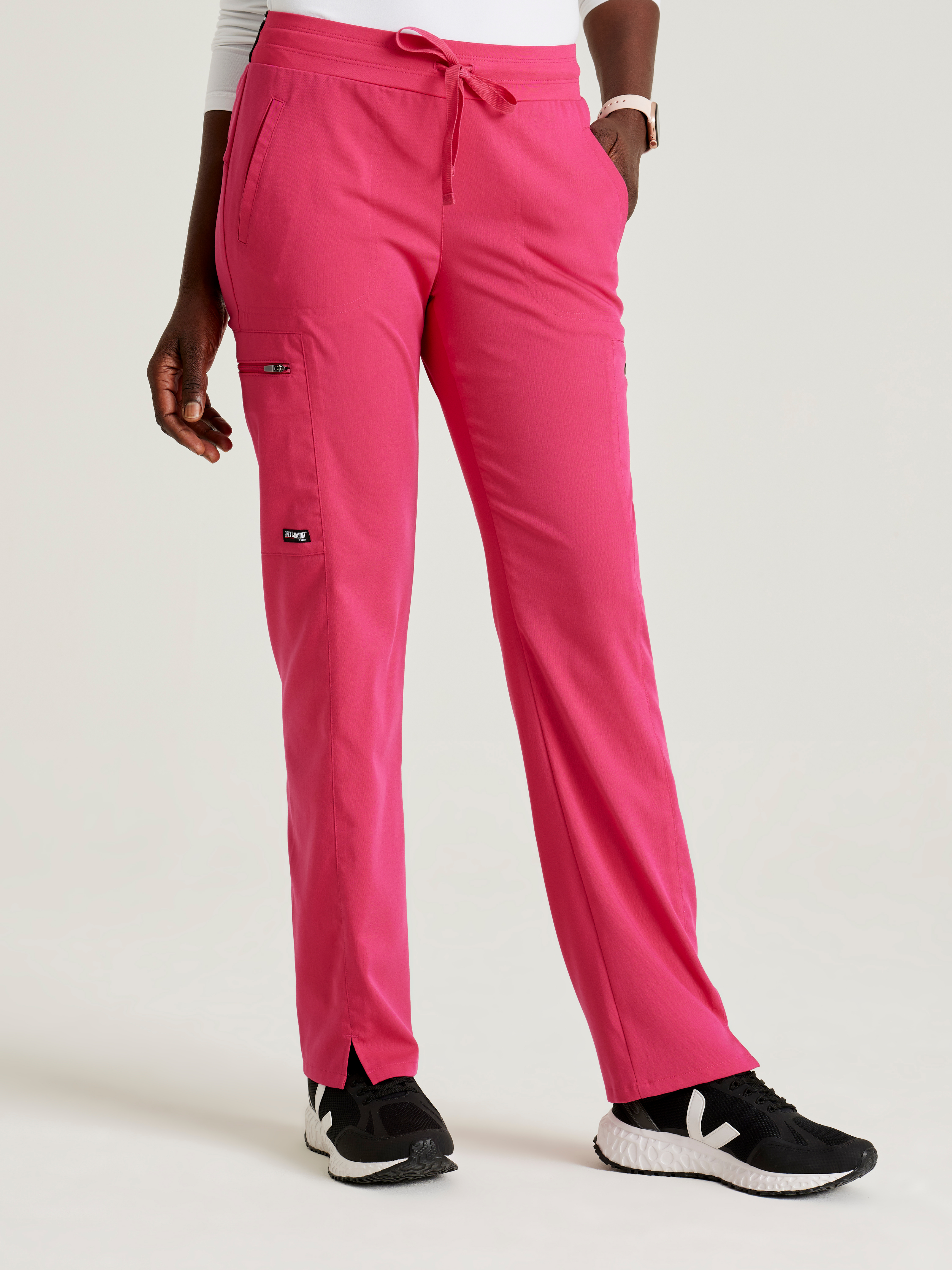 Kim 3-Pocket Mid-Rise Straight Leg Scrub Pant Grey's Anatomy™ by BARCO® Spandex Stretch