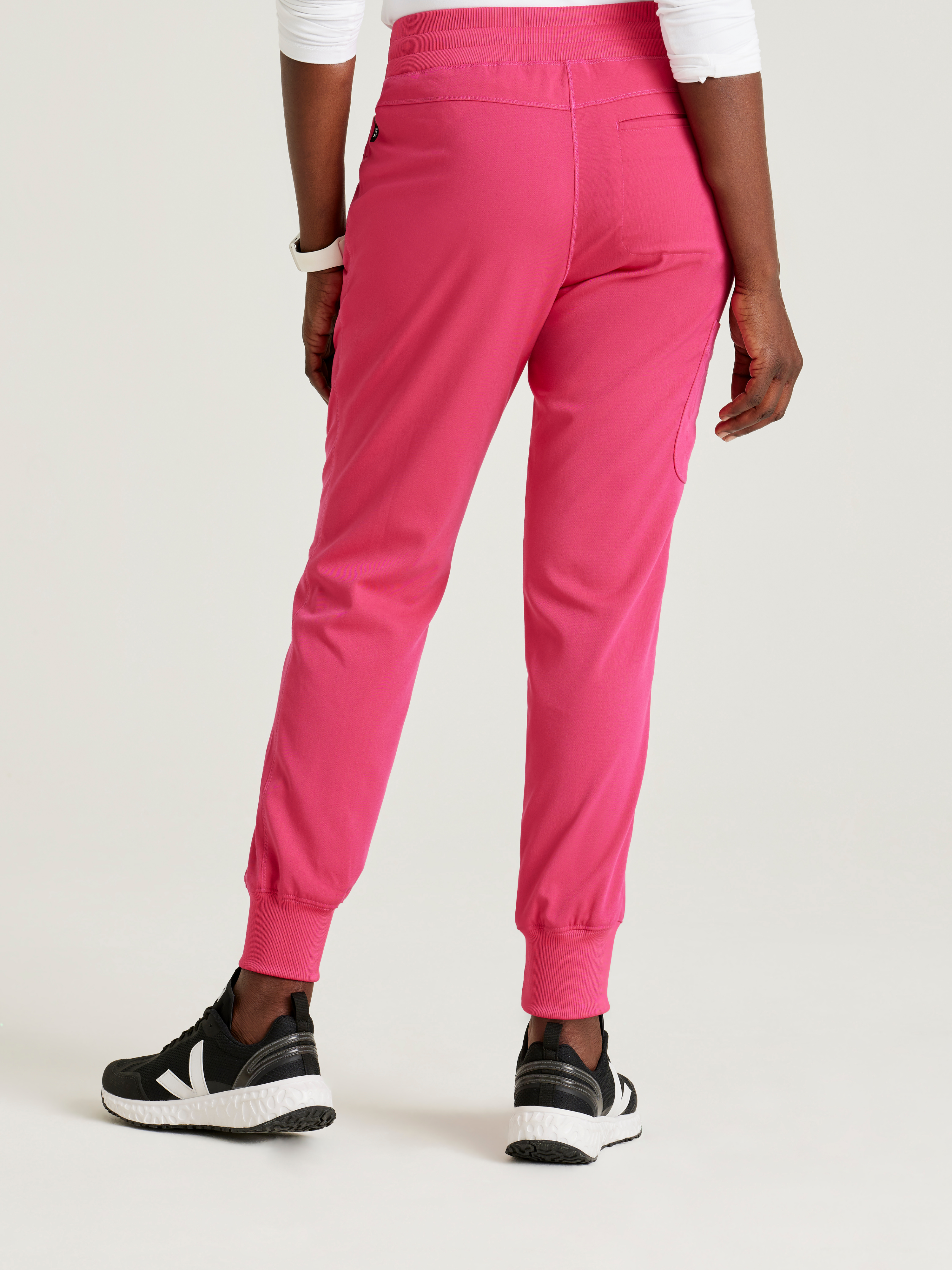 Eden 5-Pocket Mid-Rise Jogger Scrub Pant Grey's Anatomy™ by BARCO® Spandex Stretch