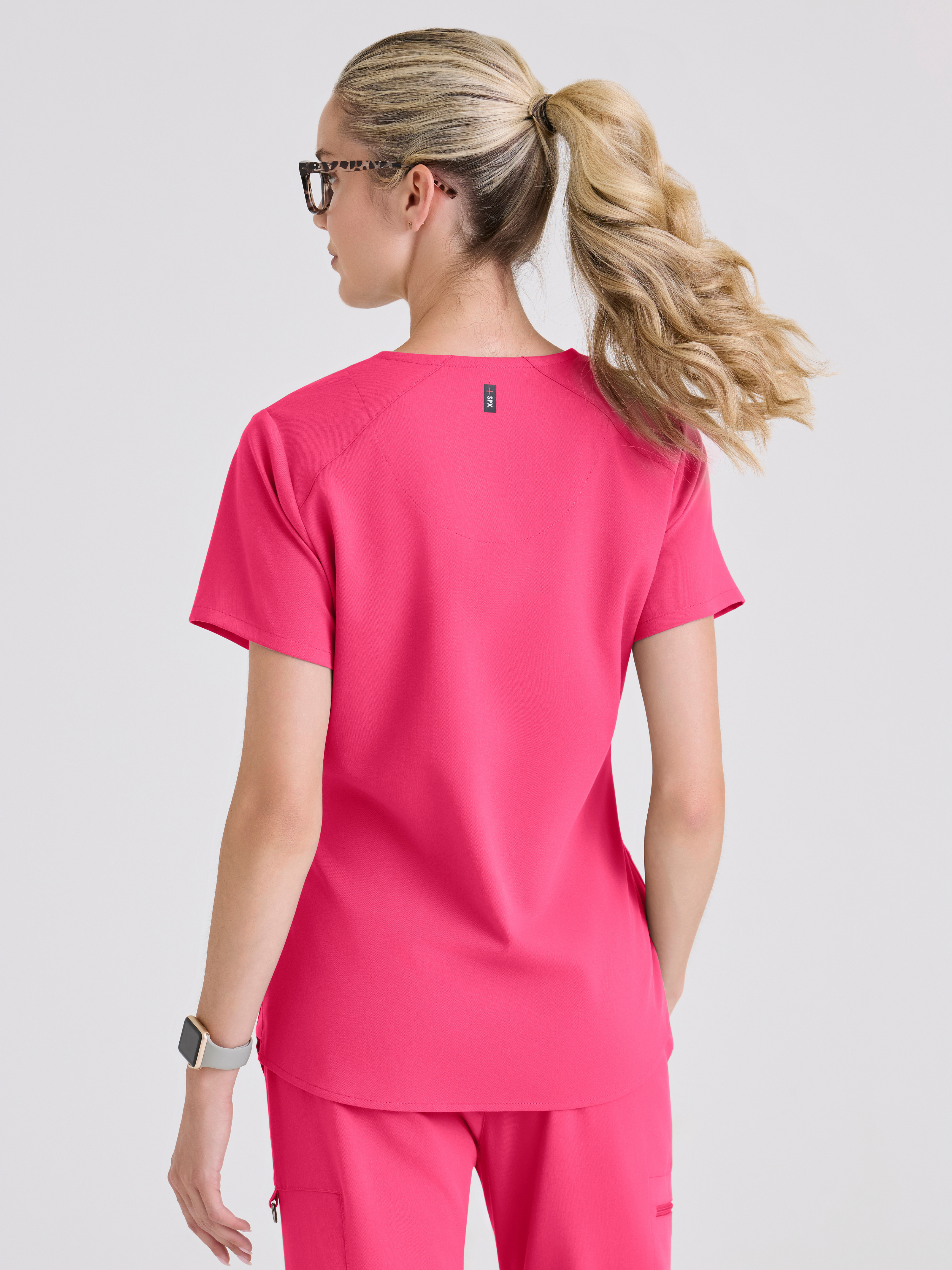 Emma 4-Pocket V-Neck Scrub Top Grey's Anatomy™ by BARCO® Spandex Stretch