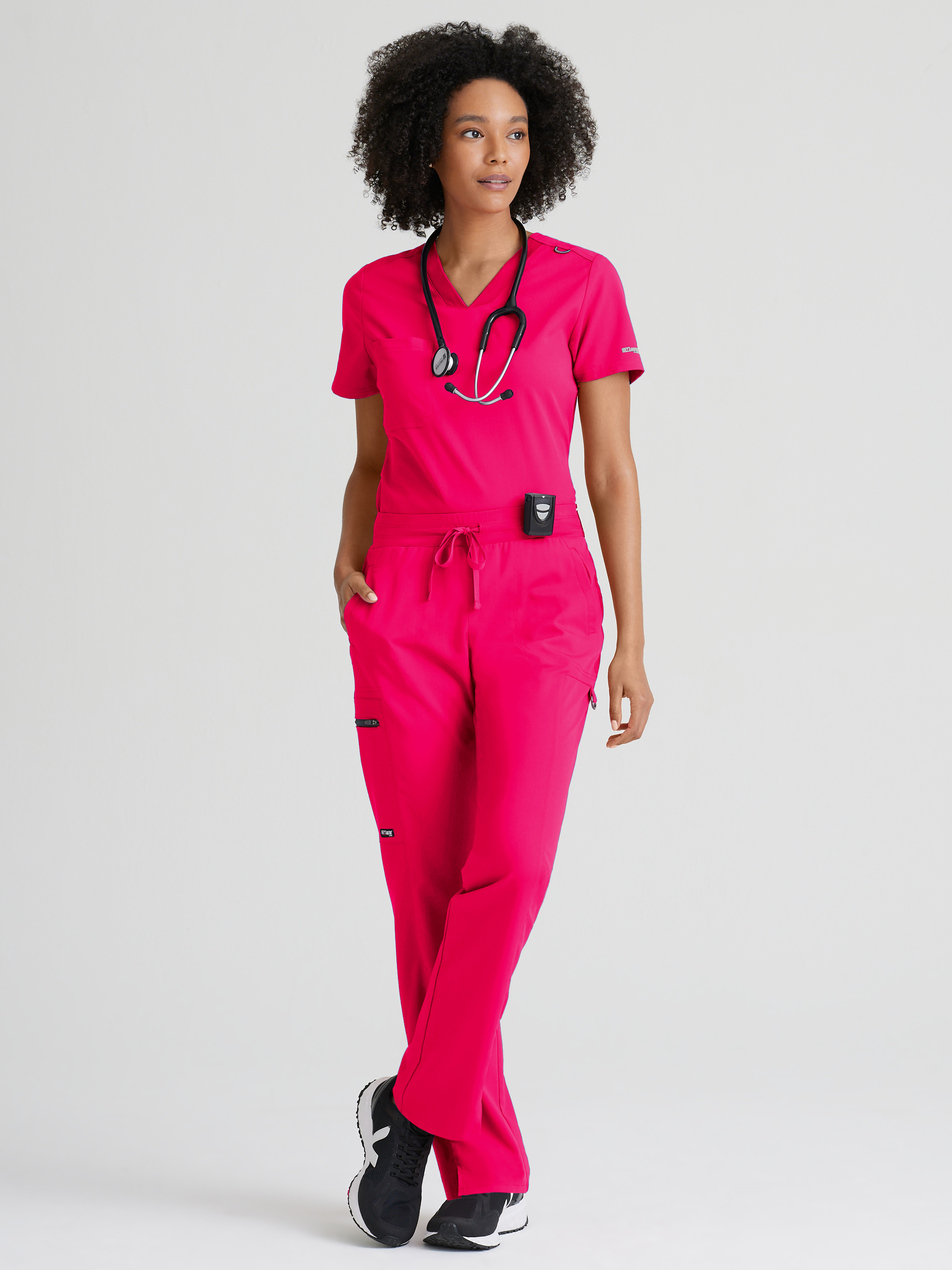 Bree 1-Pocket Tuck-In Scrub Top Grey's Anatomy™ by BARCO® Spandex Stretch