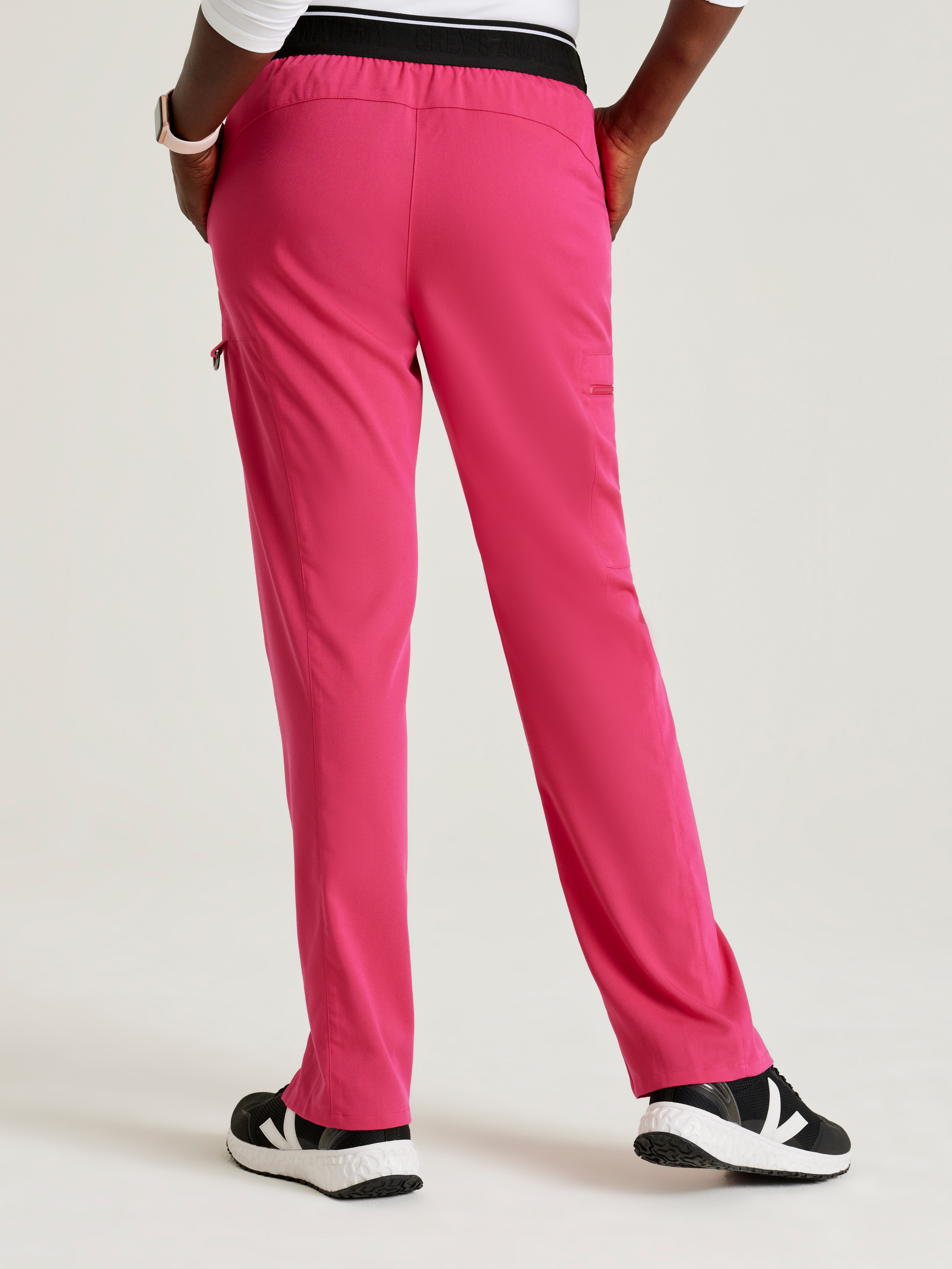 Kim 3-Pocket Mid-Rise Straight Leg Scrub Pant Grey's Anatomy™ by BARCO® Spandex Stretch