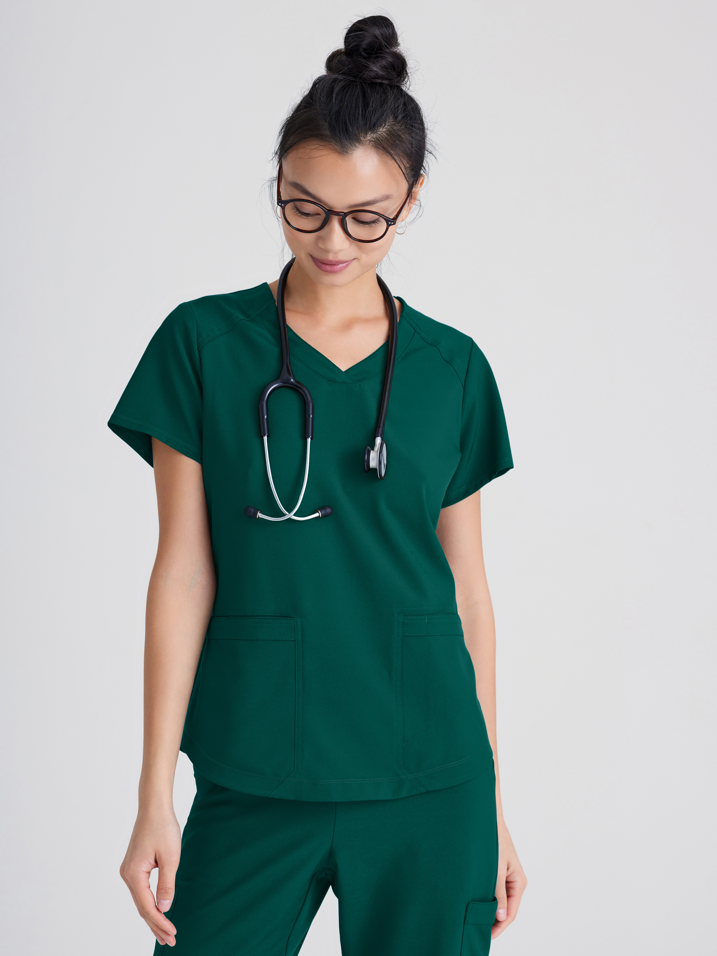 Rhythm 2-Pocket Ciclo® Scrub Top Grey's Anatomy™ by BARCO®  Evolve