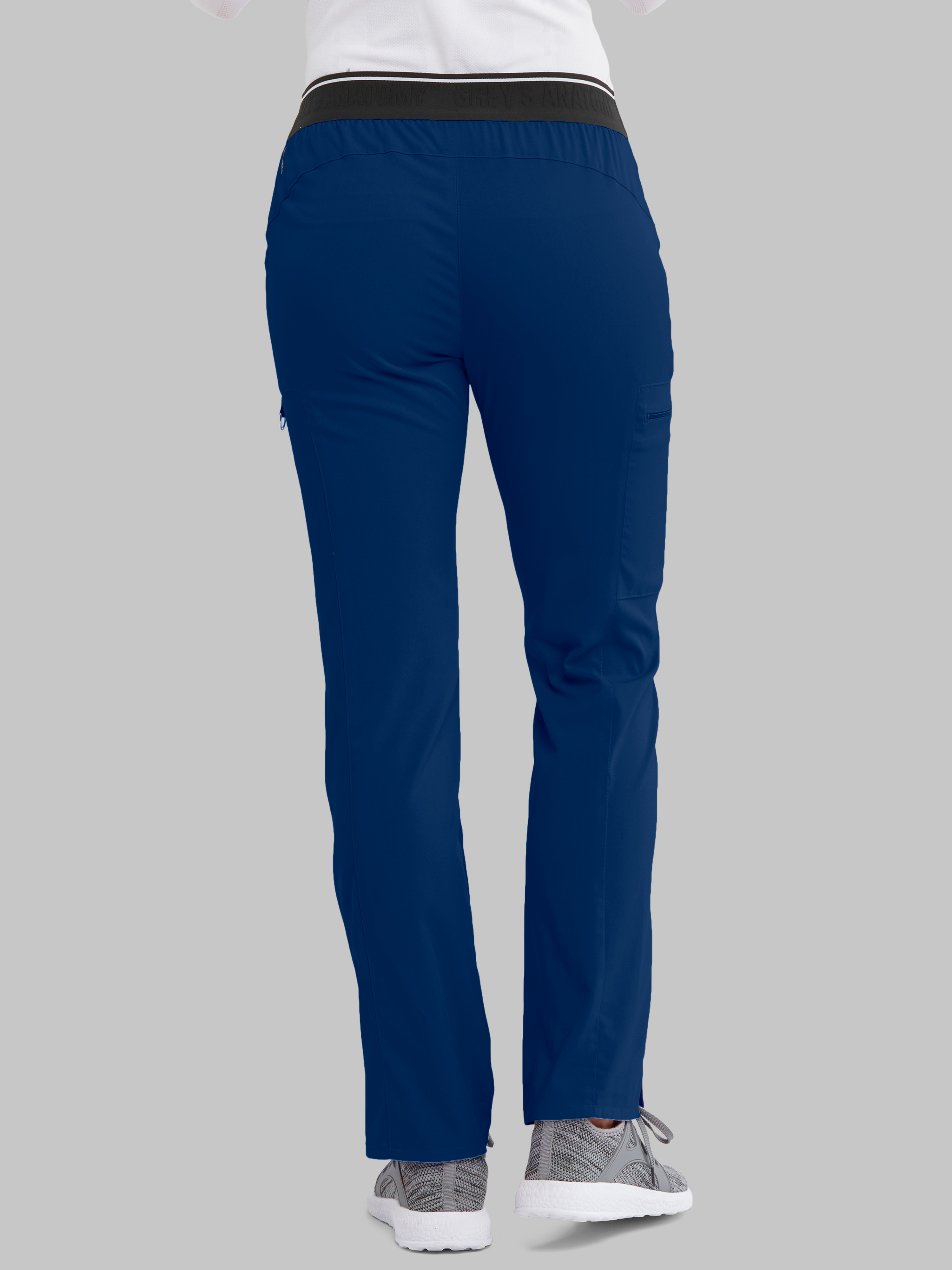 Kim 3-Pocket Mid-Rise Straight Leg Scrub Pant Grey's Anatomy™ by BARCO® Spandex Stretch