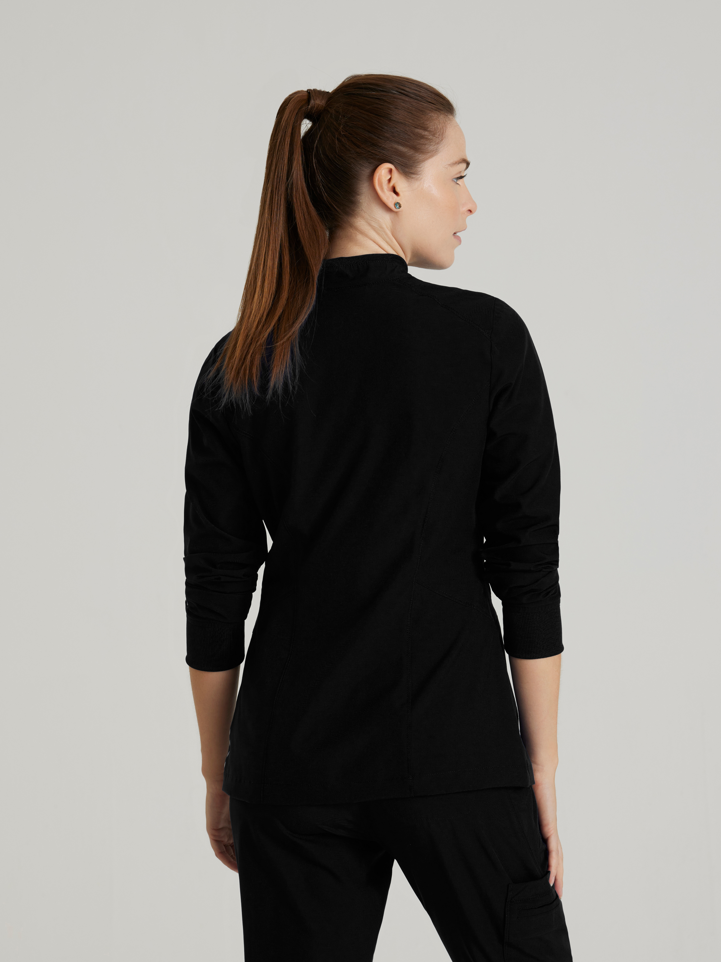 Venture 4-Pocket Banded Collar Warm-Up Scrub Jacket BARCO® One