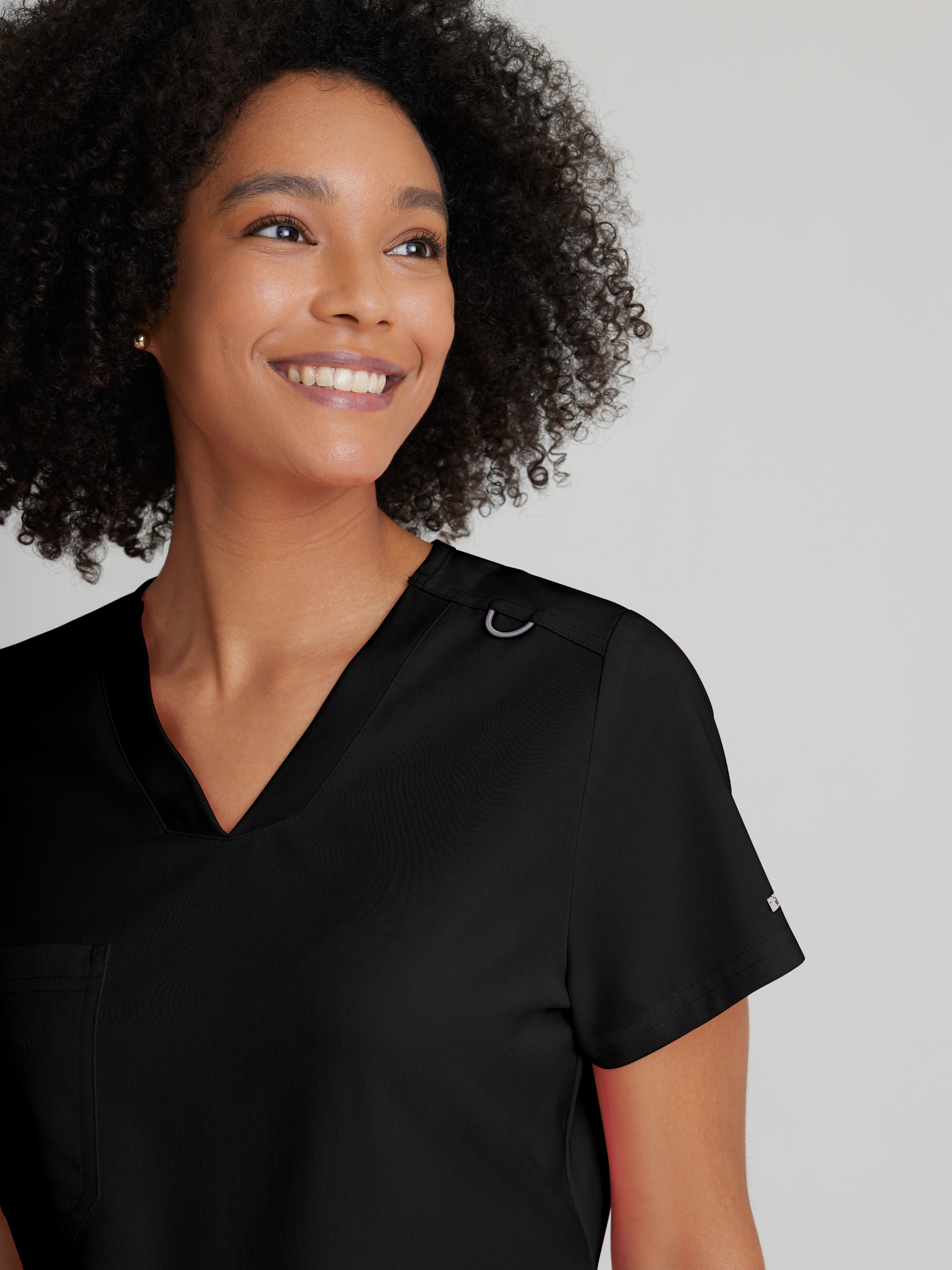 Bree 1-Pocket Tuck-In Scrub Top Grey's Anatomy™ by BARCO® Spandex Stretch