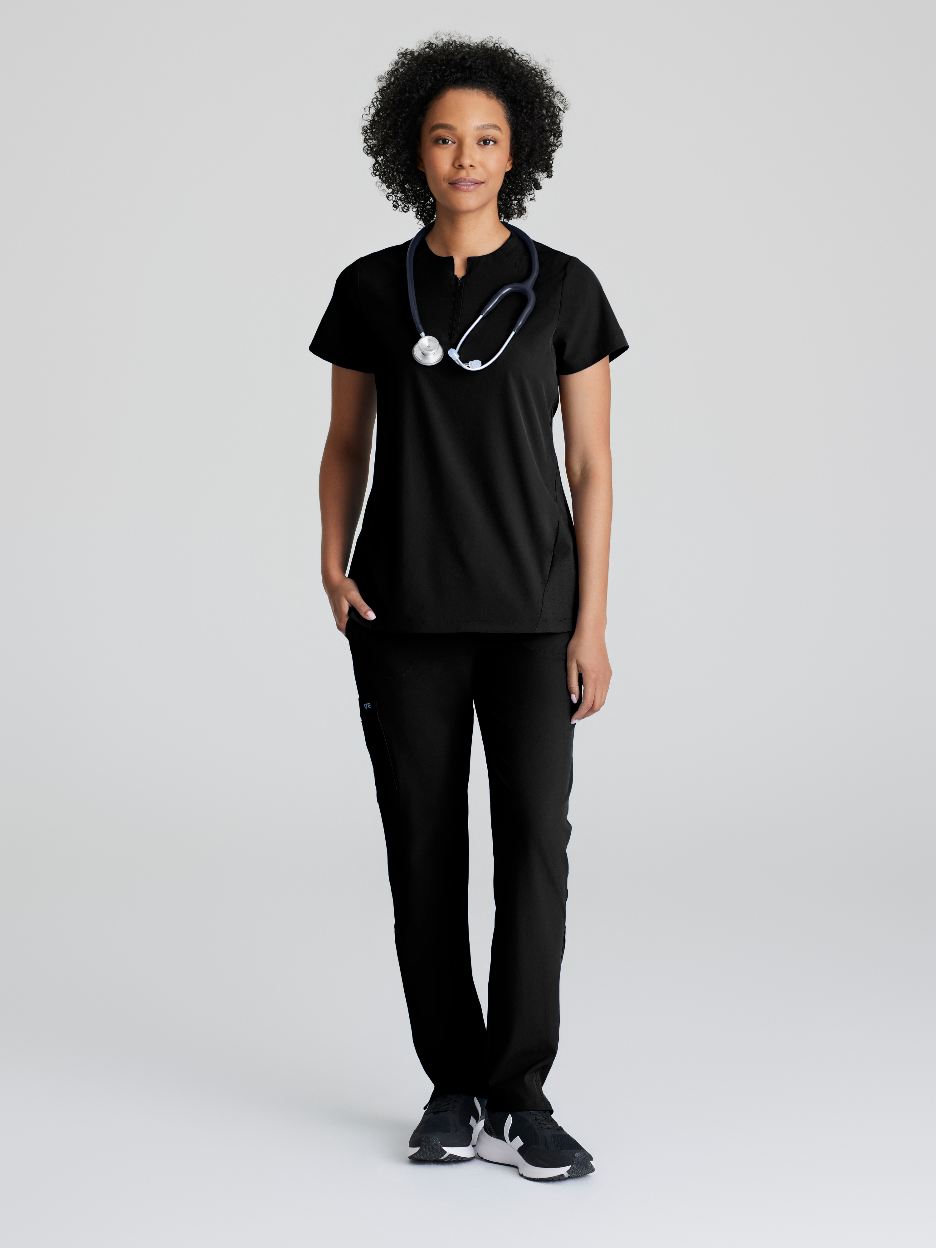 Flux 2-Pocket Banded Zip Collar Top BARCO® One