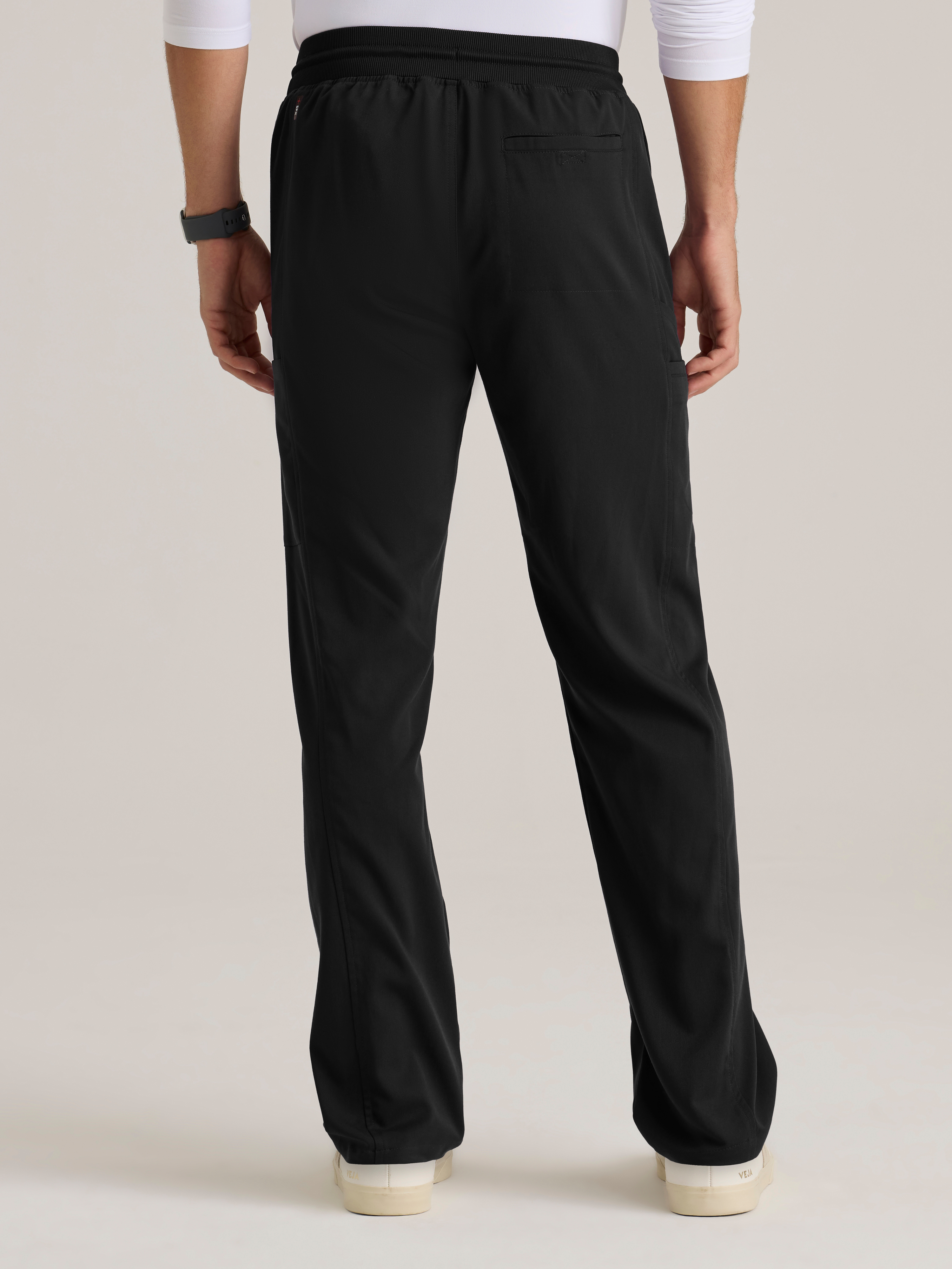 Hudson Straight Leg Drawcord Pant Grey's Anatomy™ by BARCO® Spandex Stretch