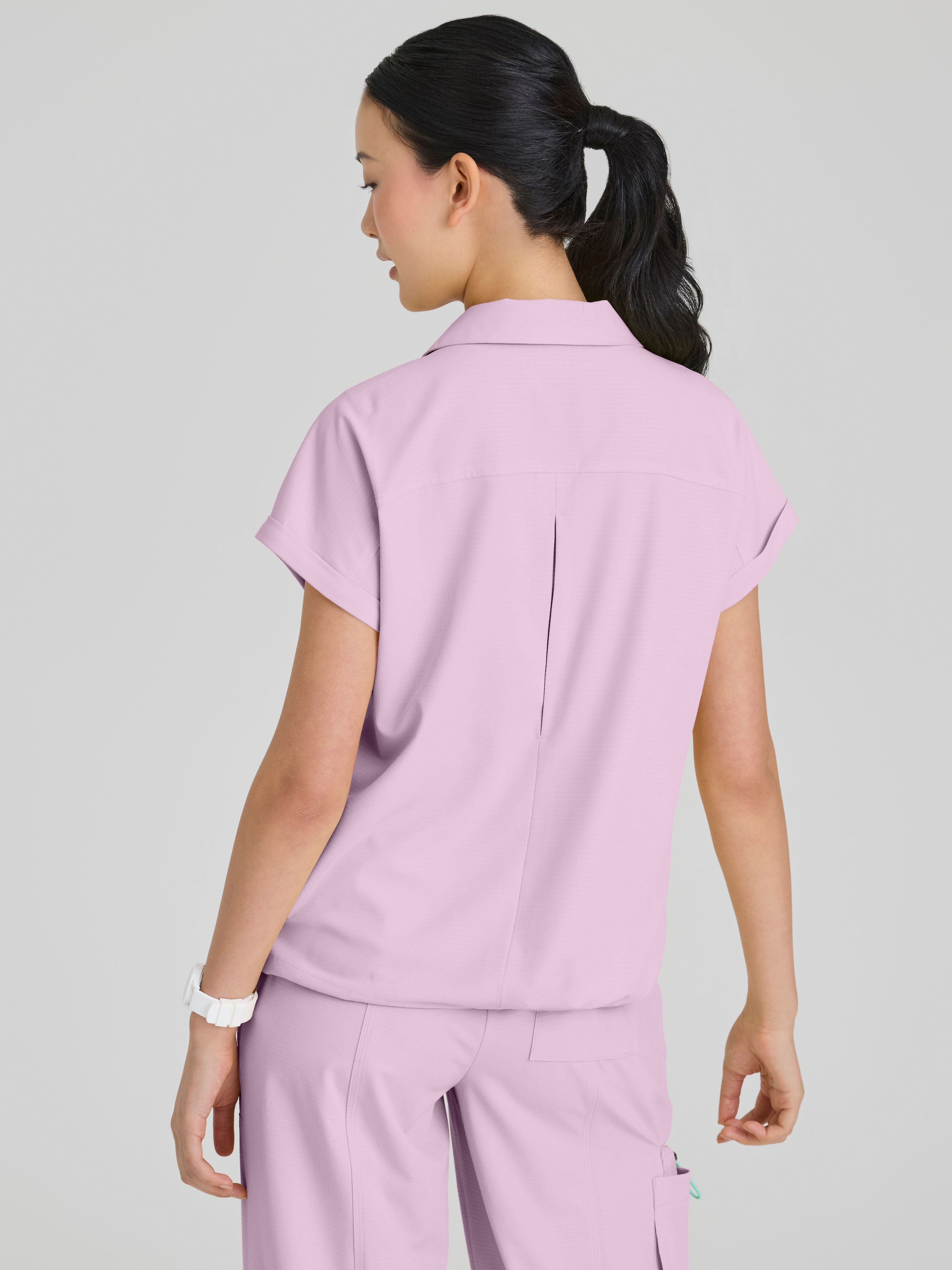 Charlie 3-Pocket Shirt Collar Dolman Sleeve Top Skechers™ by BARCO® Ripstop