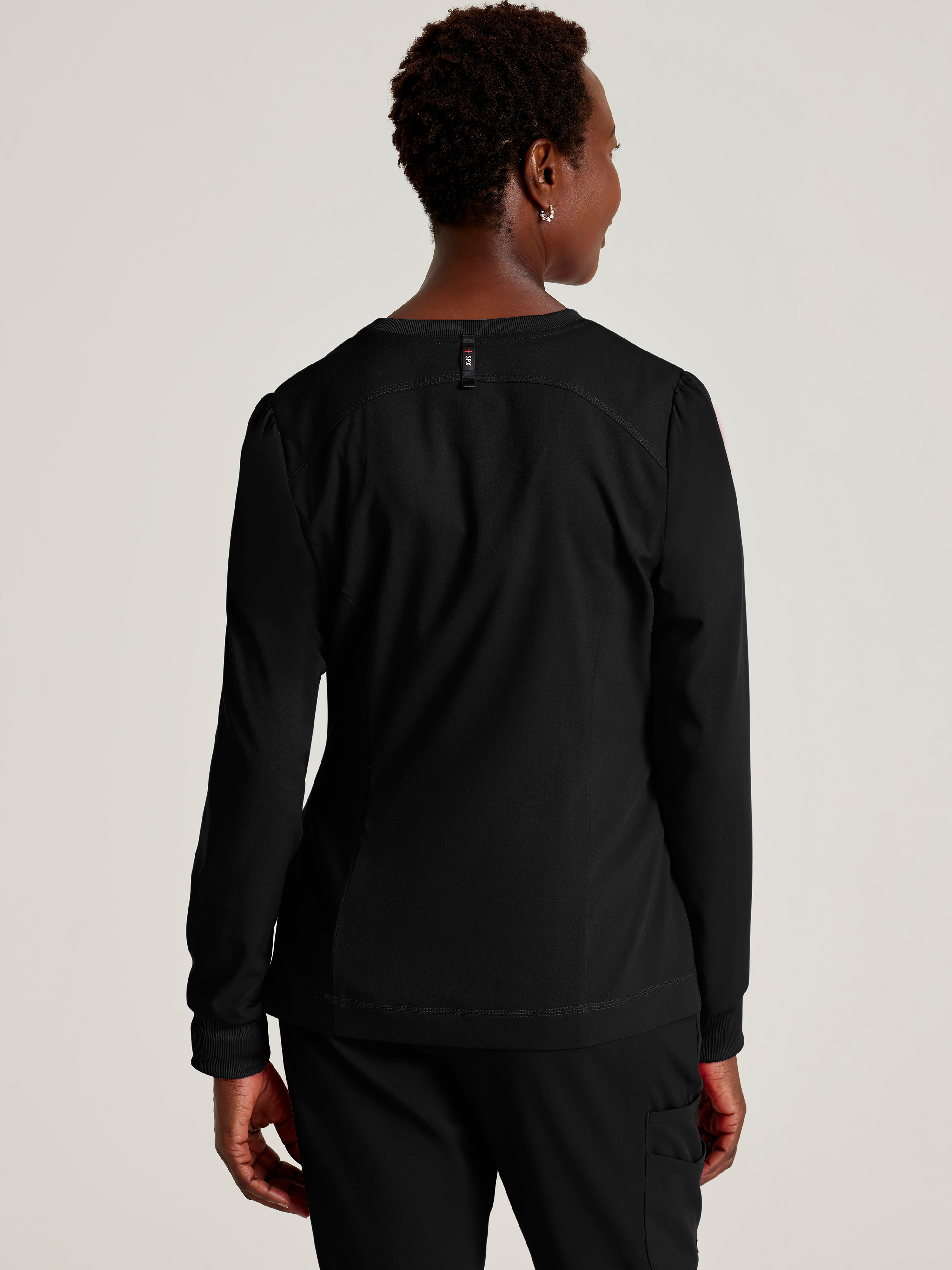 Women's Millie 3-Pocket Crewneck Scrub Jacket Grey's Anatomy™ by BARCO® Spandex Stretch