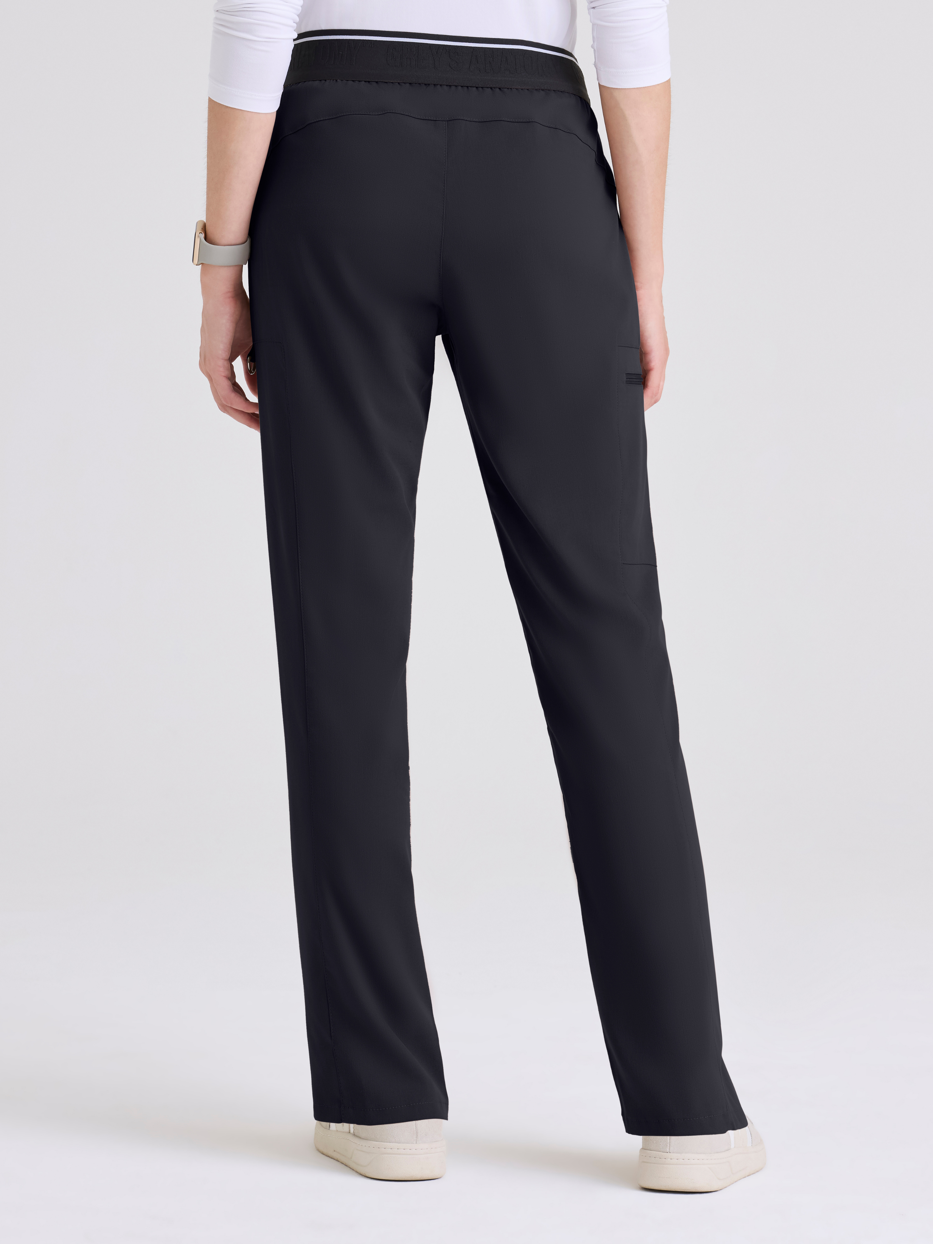 Kim 3-Pocket Mid-Rise Straight Leg Scrub Pant Grey's Anatomy™ by BARCO® Spandex Stretch