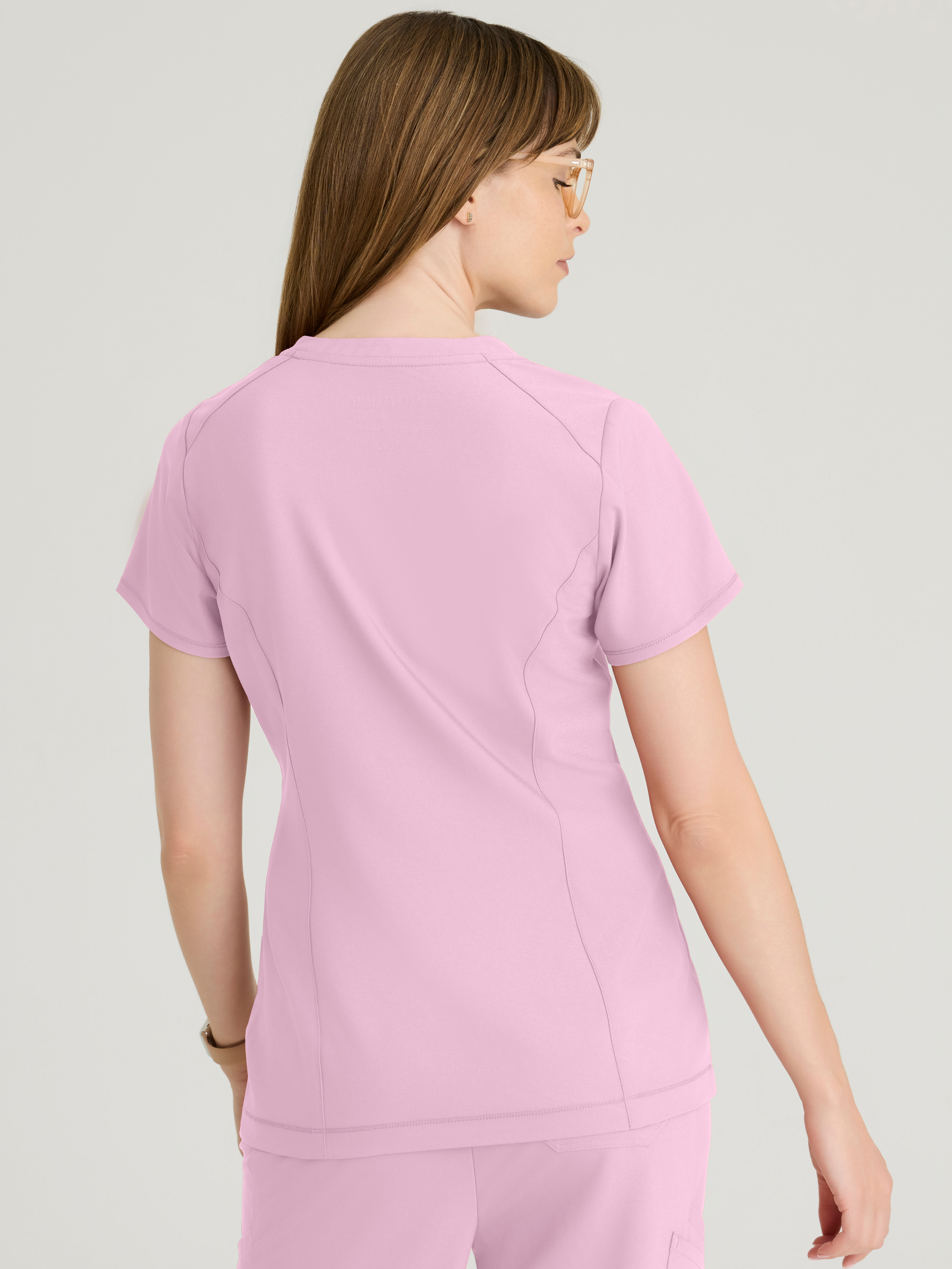 Sway 1-Pocket Banded V-Neck Ciclo® Scrub Top Grey's Anatomy™ by BARCO® Evolve