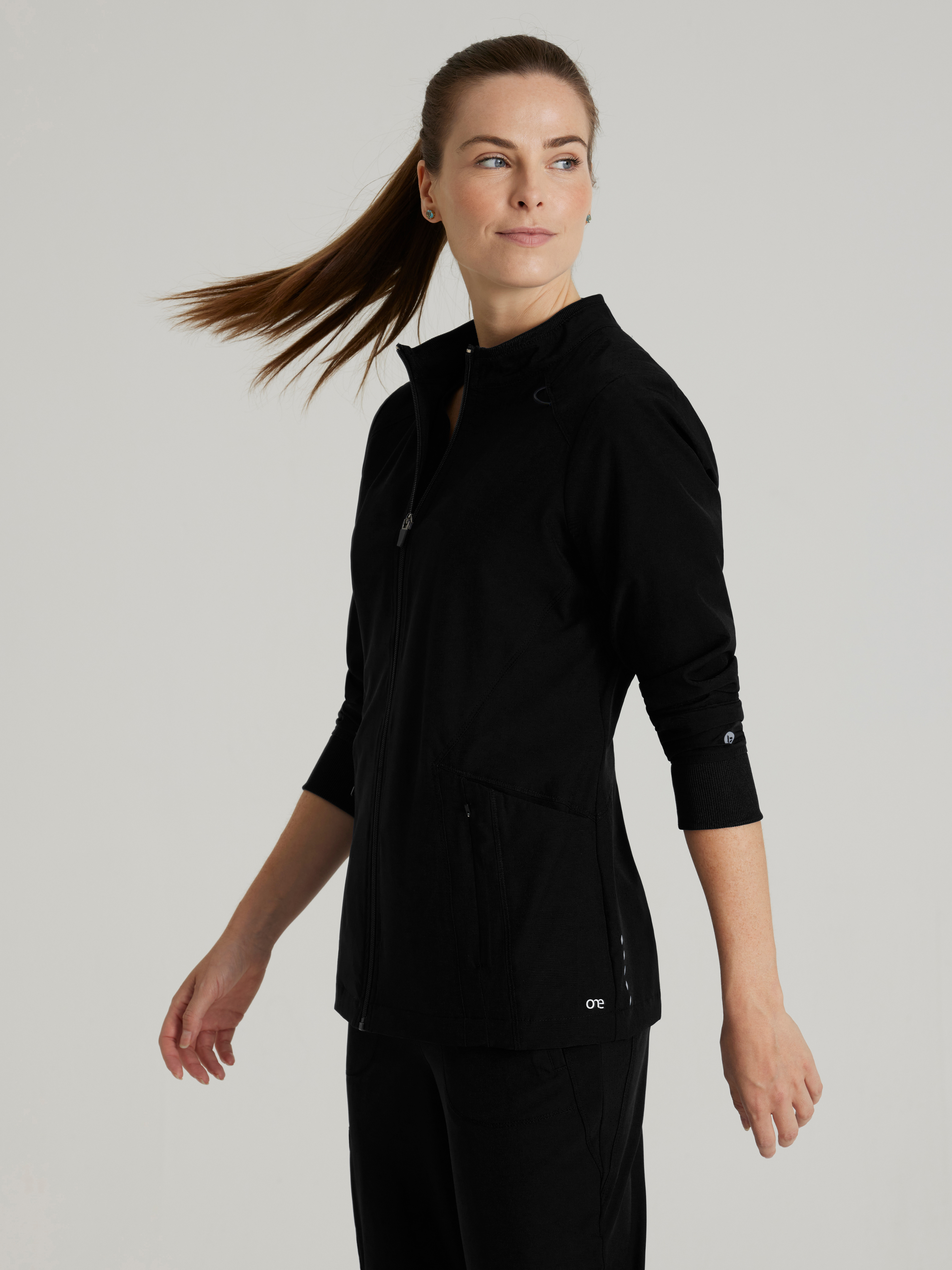 Venture 4-Pocket Banded Collar Warm-Up Scrub Jacket BARCO® One