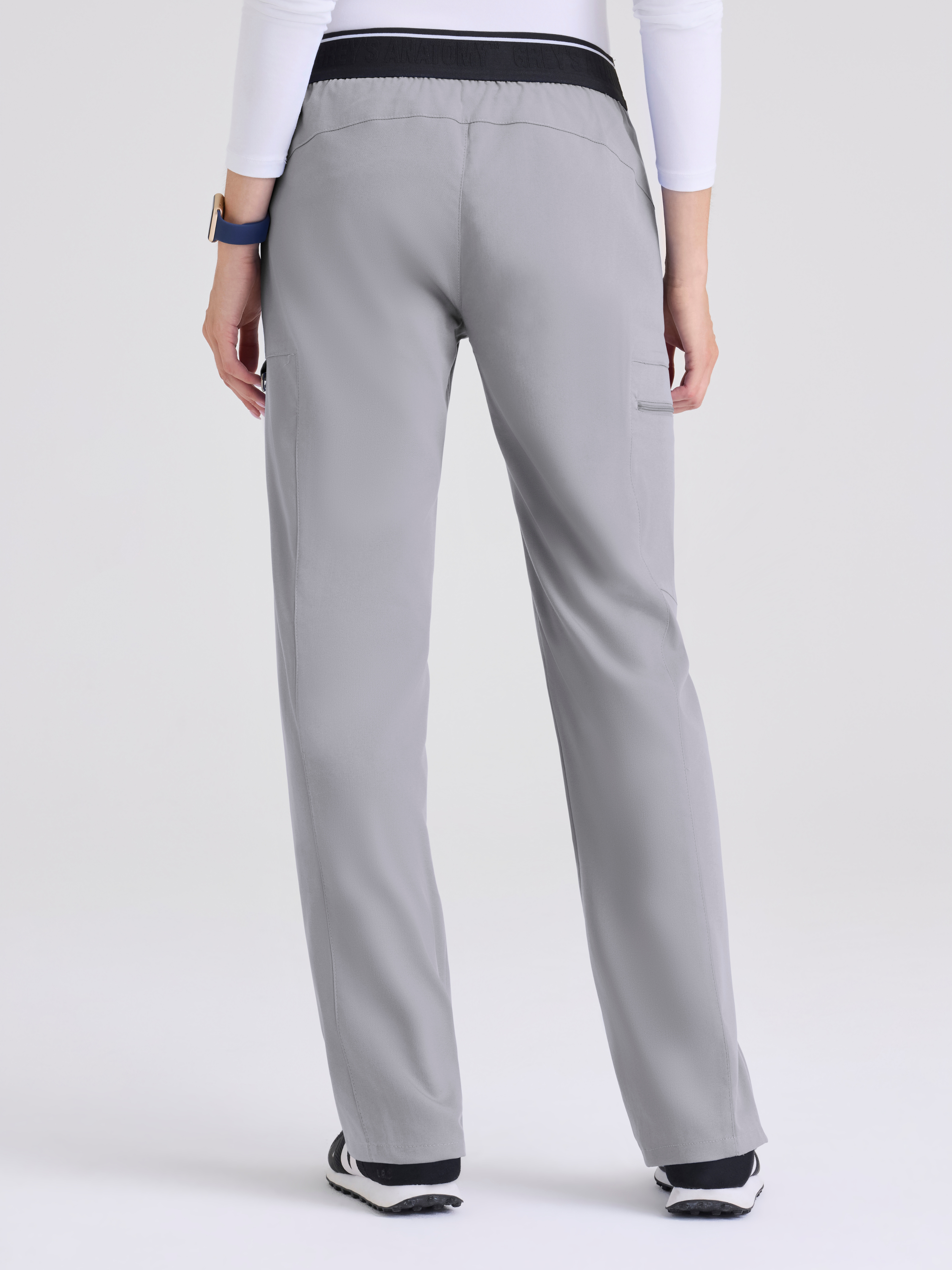 Kim 3-Pocket Mid-Rise Straight Leg Scrub Pant Grey's Anatomy™ by BARCO® Spandex Stretch