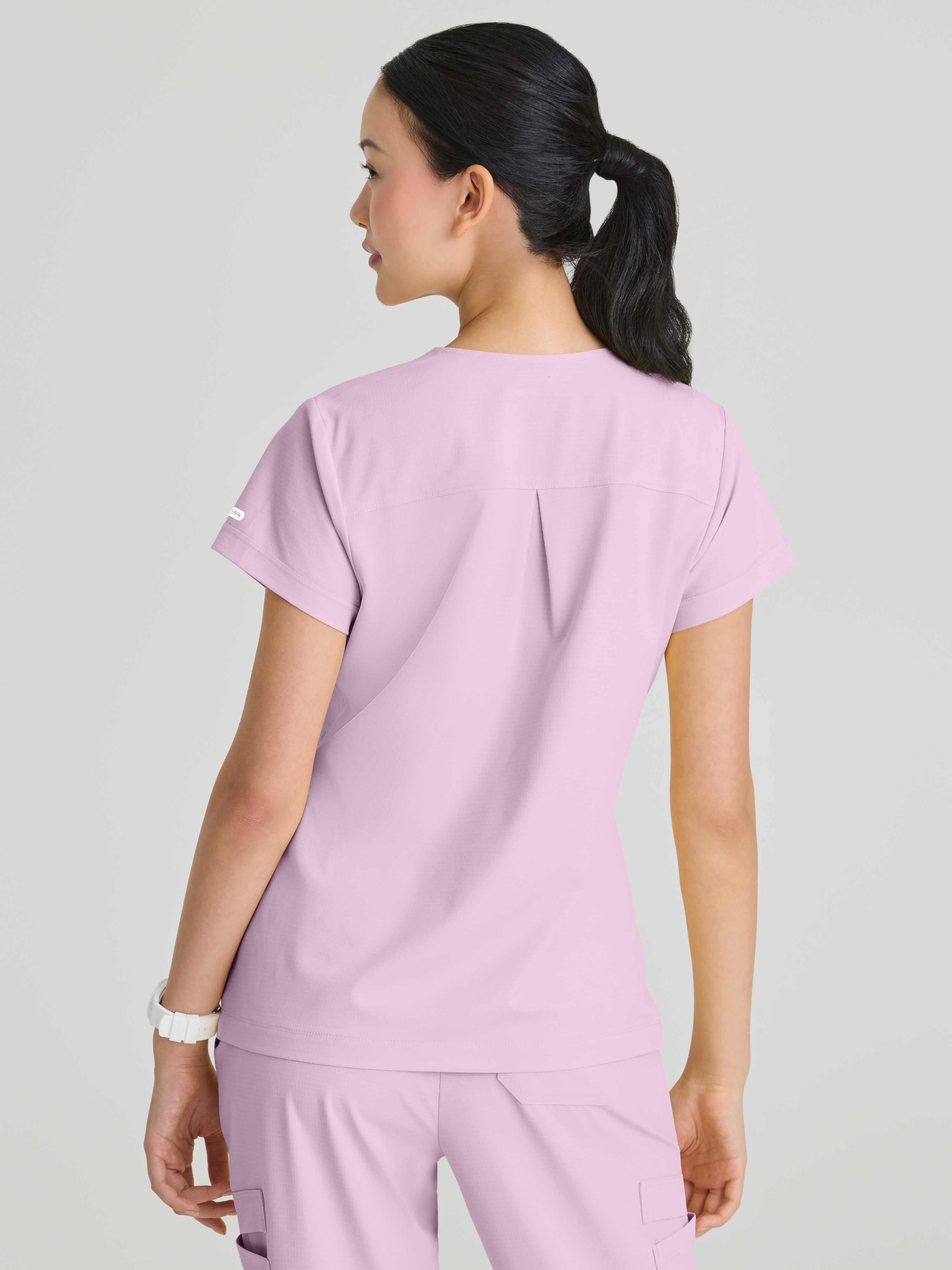Trek 2-Pocket Rounded Neck Tuck-In Top Skechers™ by BARCO® Ripstop