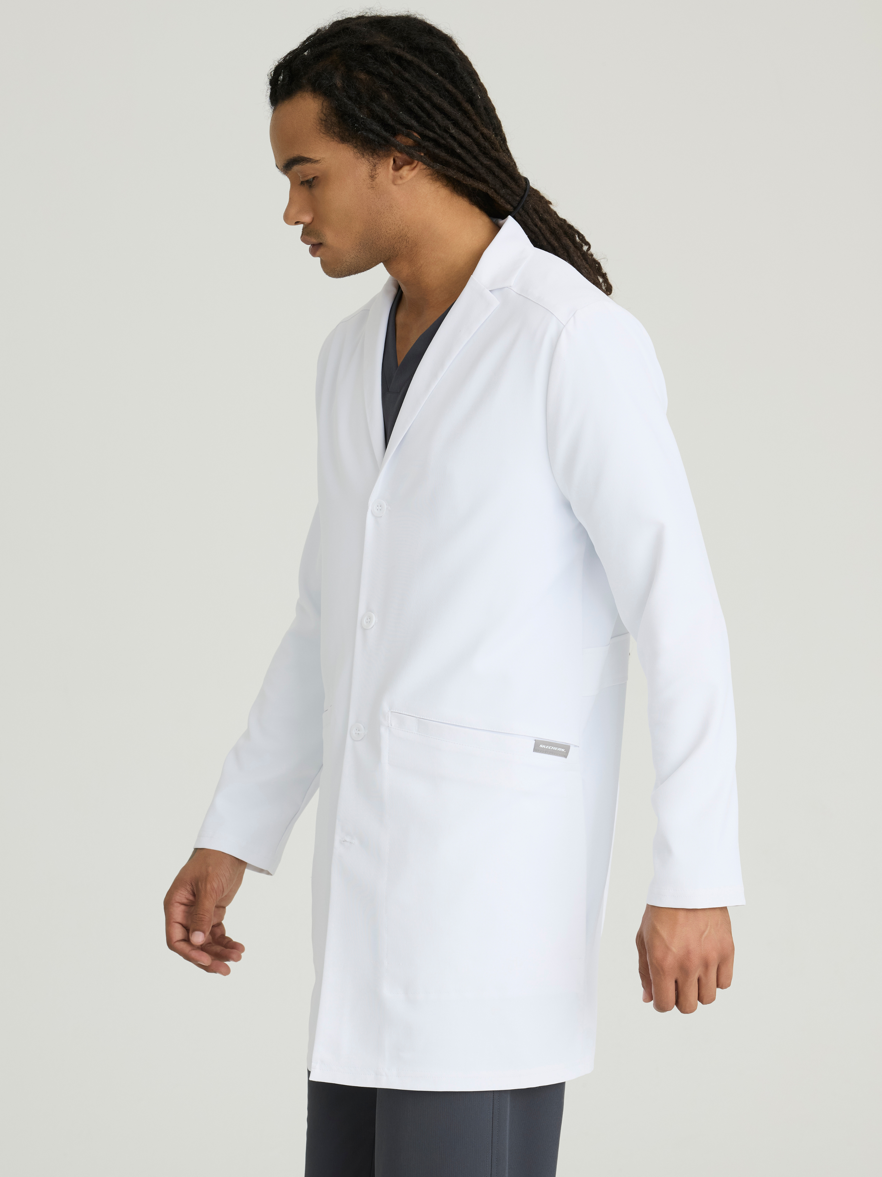 Emerge Men's 3 Pocket 36" 4-Button Lab Coat Skechers™ by BARCO®