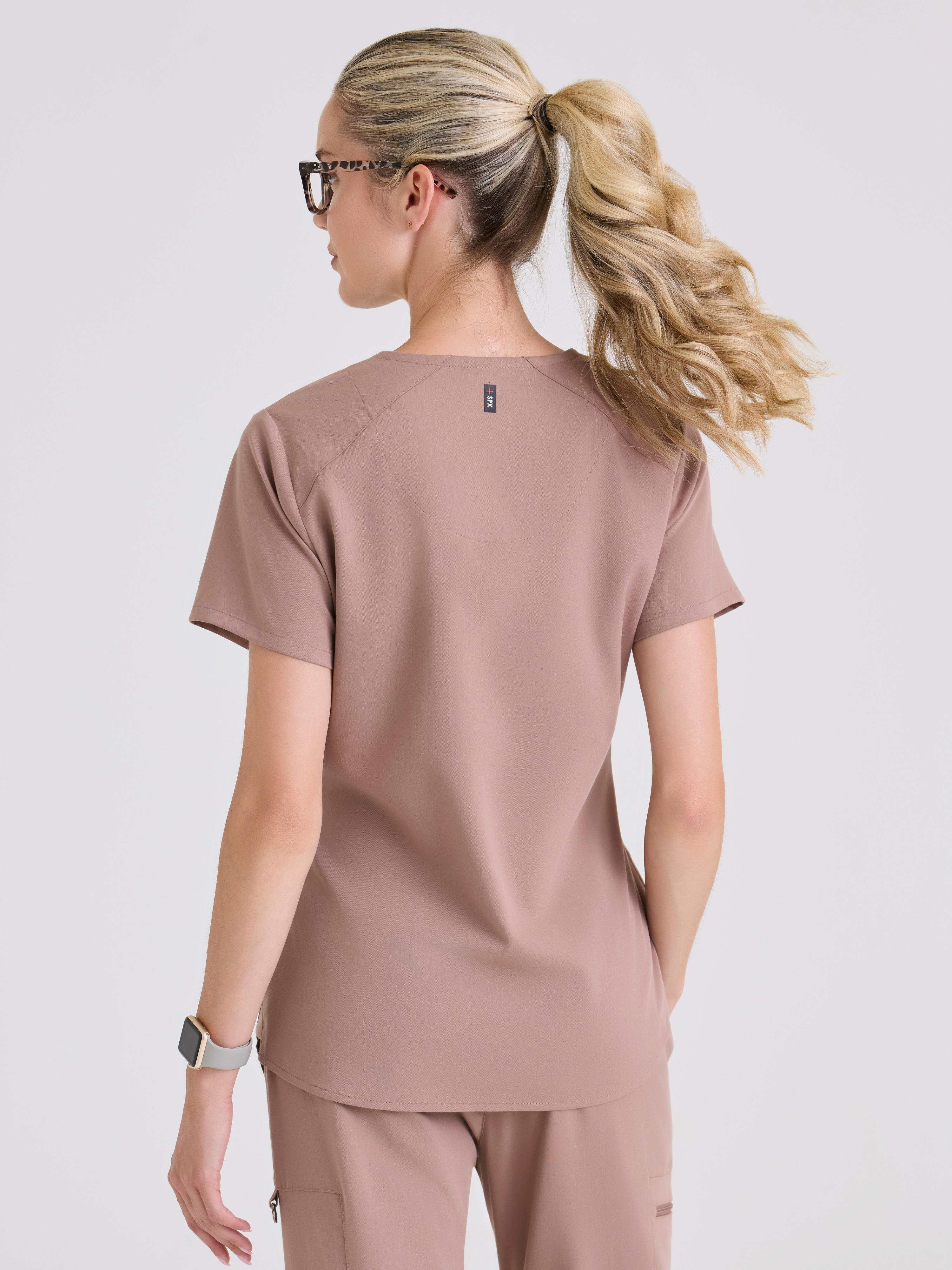 Emma 4-Pocket V-Neck Scrub Top Grey's Anatomy™ by BARCO® Spandex Stretch