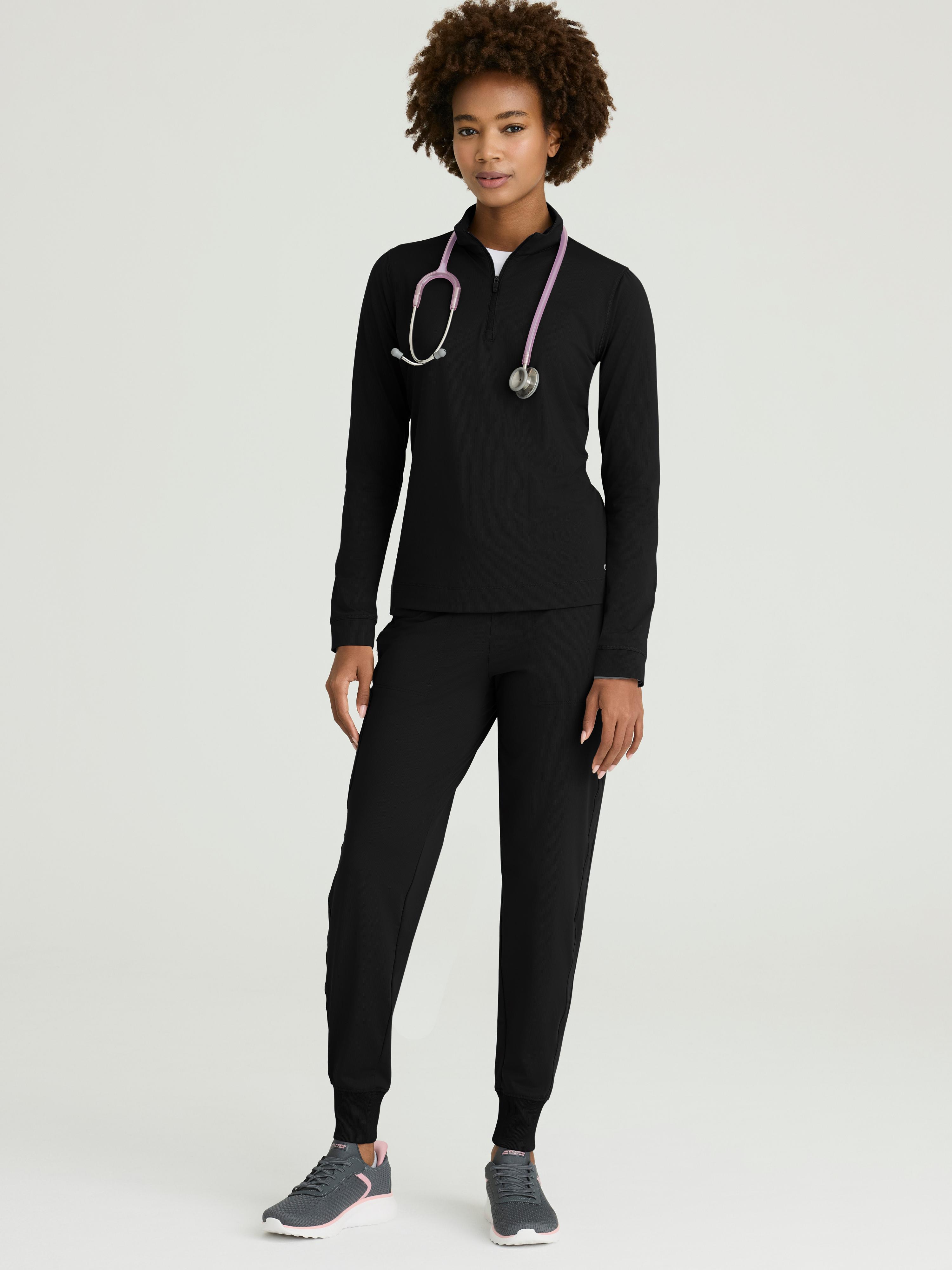 Atlas Women's Mock Neck Long Sleeve Top Skechers™ by BARCO® Slip-ins