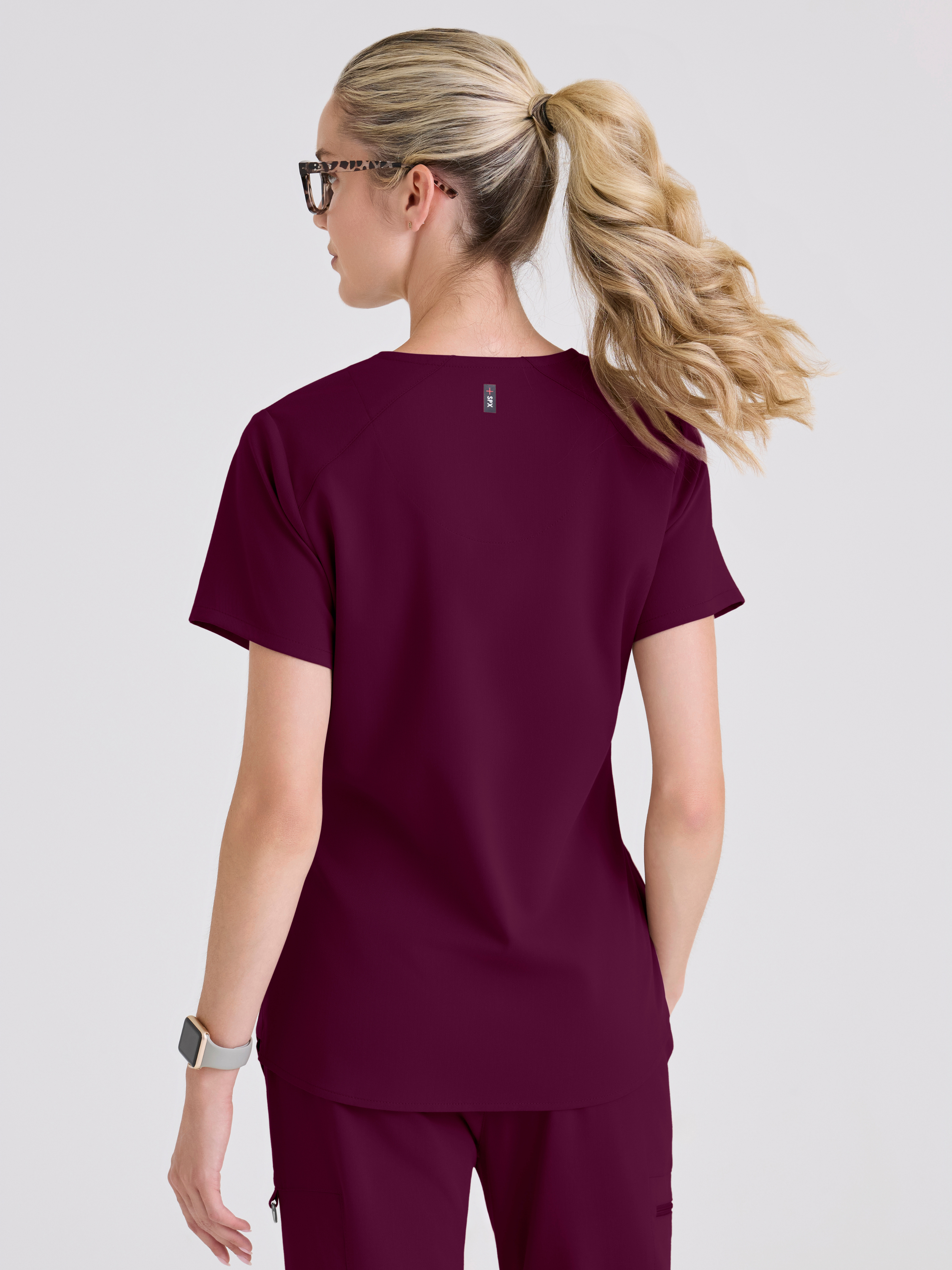 Emma 4-Pocket V-Neck Scrub Top Grey's Anatomy™ by BARCO® Spandex Stretch