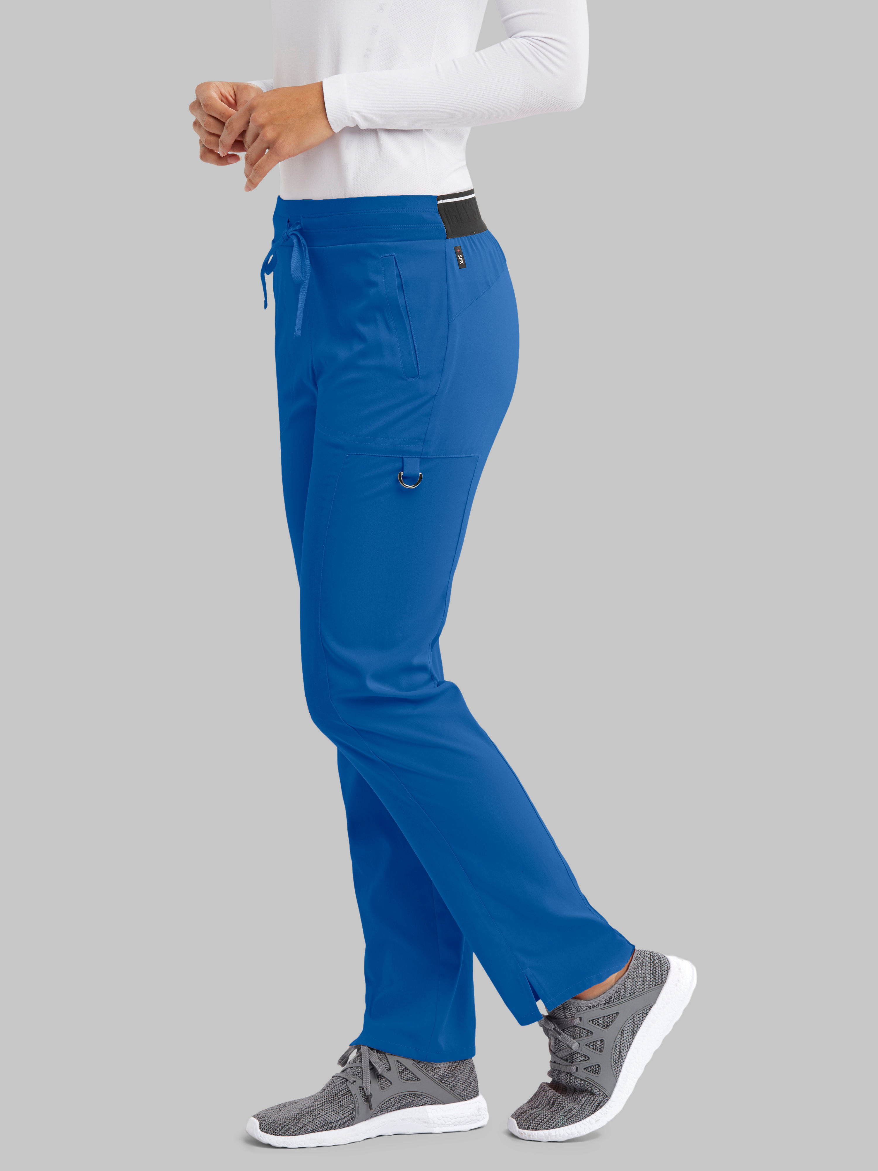 Kim 3-Pocket Mid-Rise Straight Leg Scrub Pant Grey's Anatomy™ by BARCO® Spandex Stretch