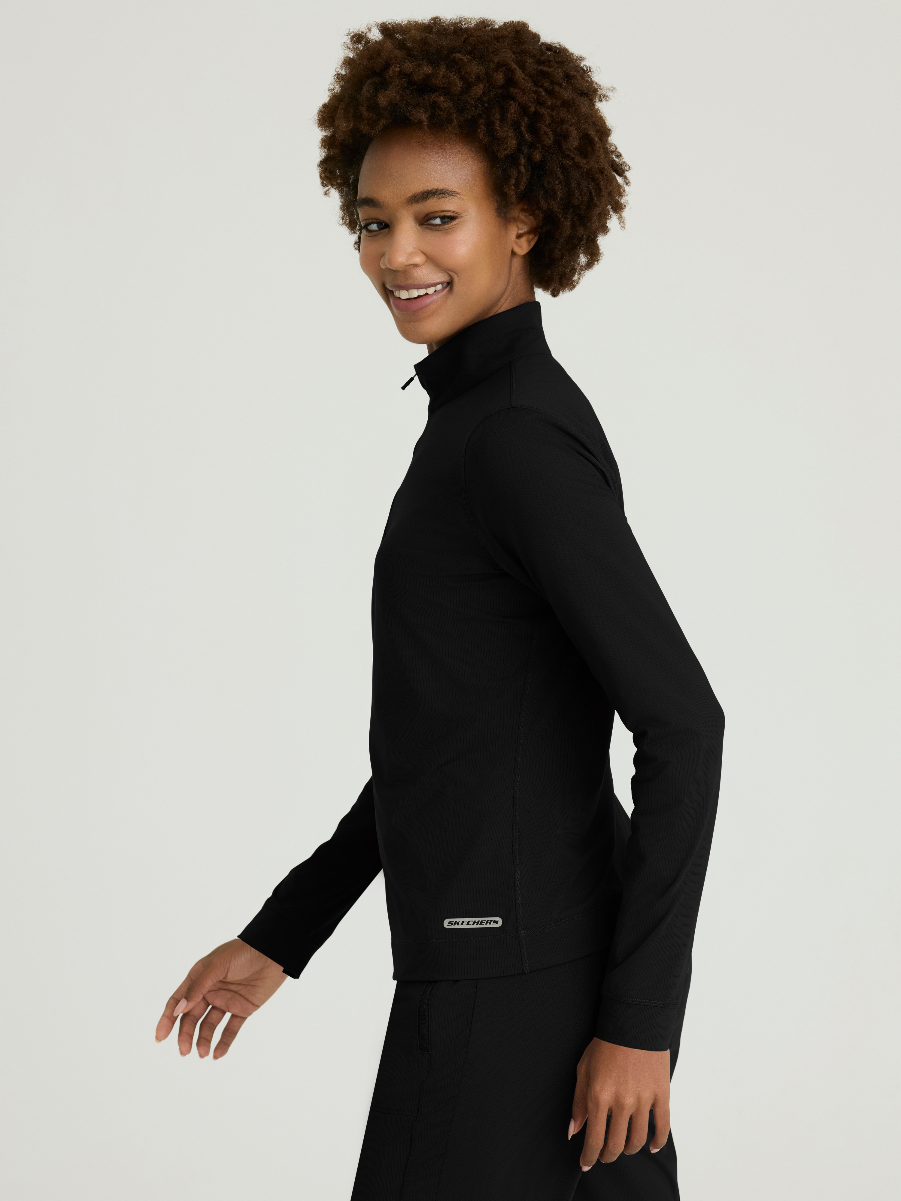 Atlas Women's Mock Neck Long Sleeve Top Skechers™ by BARCO® Slip-ins