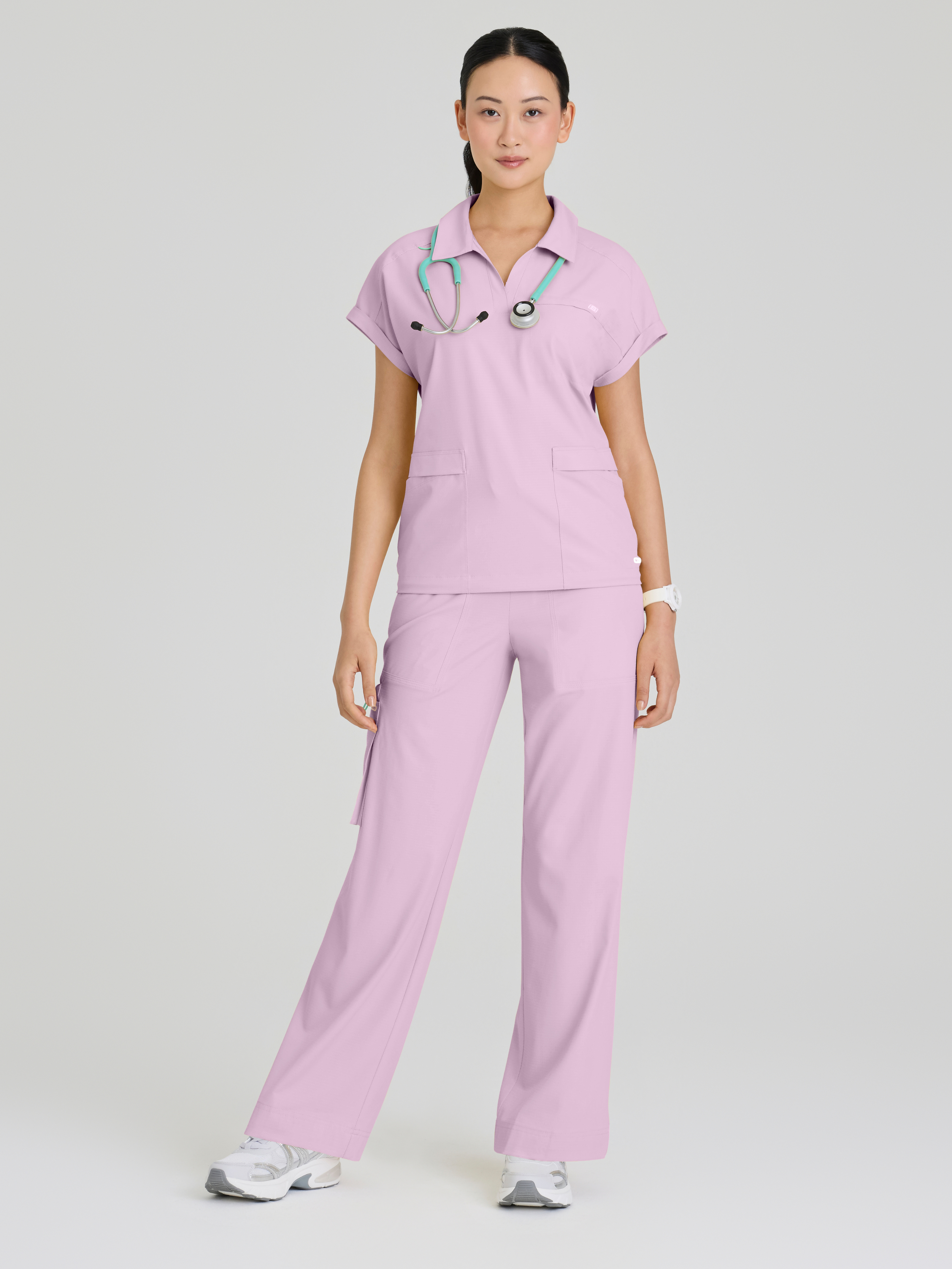 Charlie 3-Pocket Shirt Collar Dolman Sleeve Top Skechers™ by BARCO® Ripstop