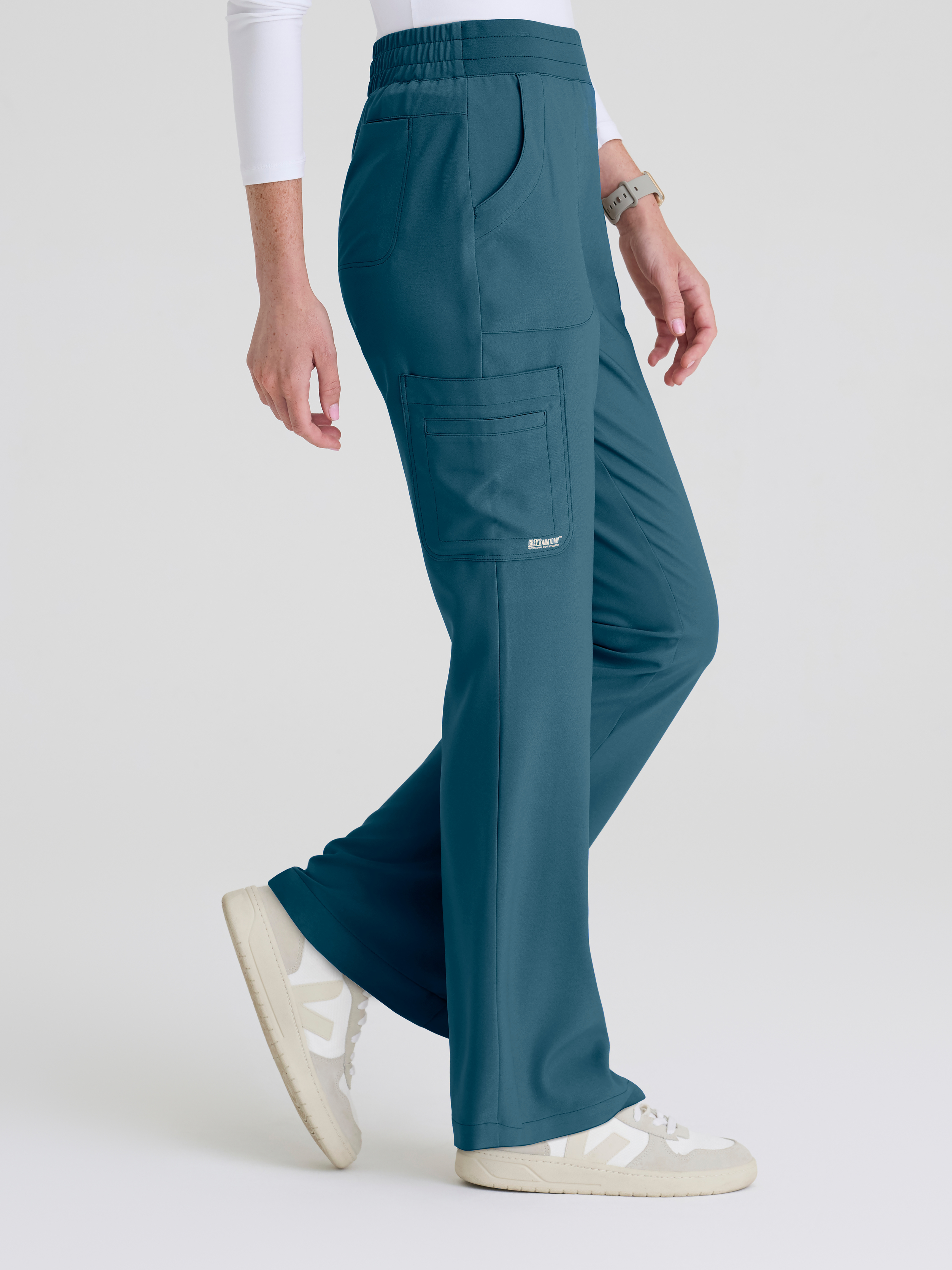 Sky 6-Pocket Jersey Waistband Fit & Flare Pant Grey's Anatomy™ by BARCO® Evolve