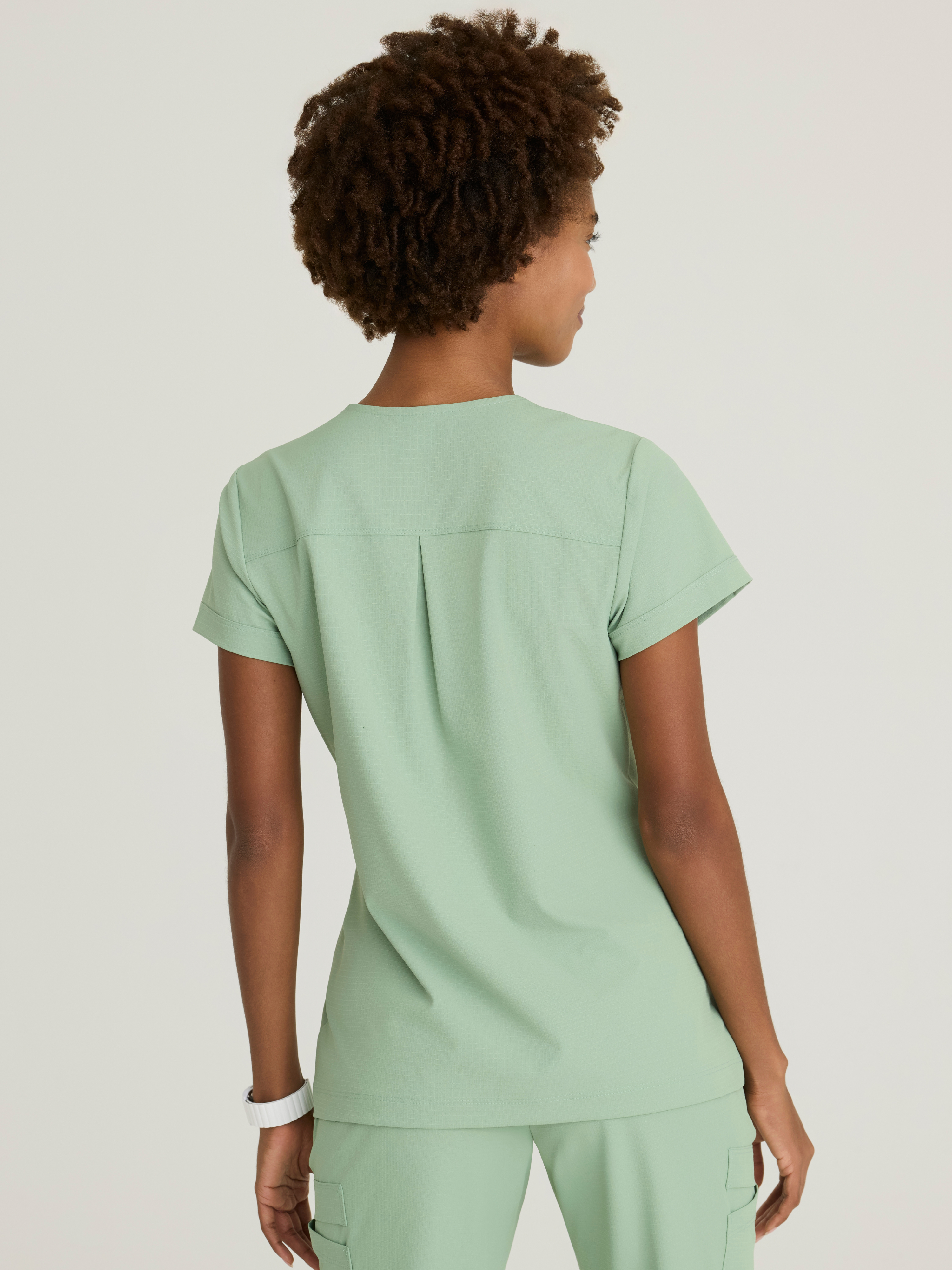 Trek 2-Pocket Rounded Neck Tuck-In Top Skechers™ by BARCO® Ripstop