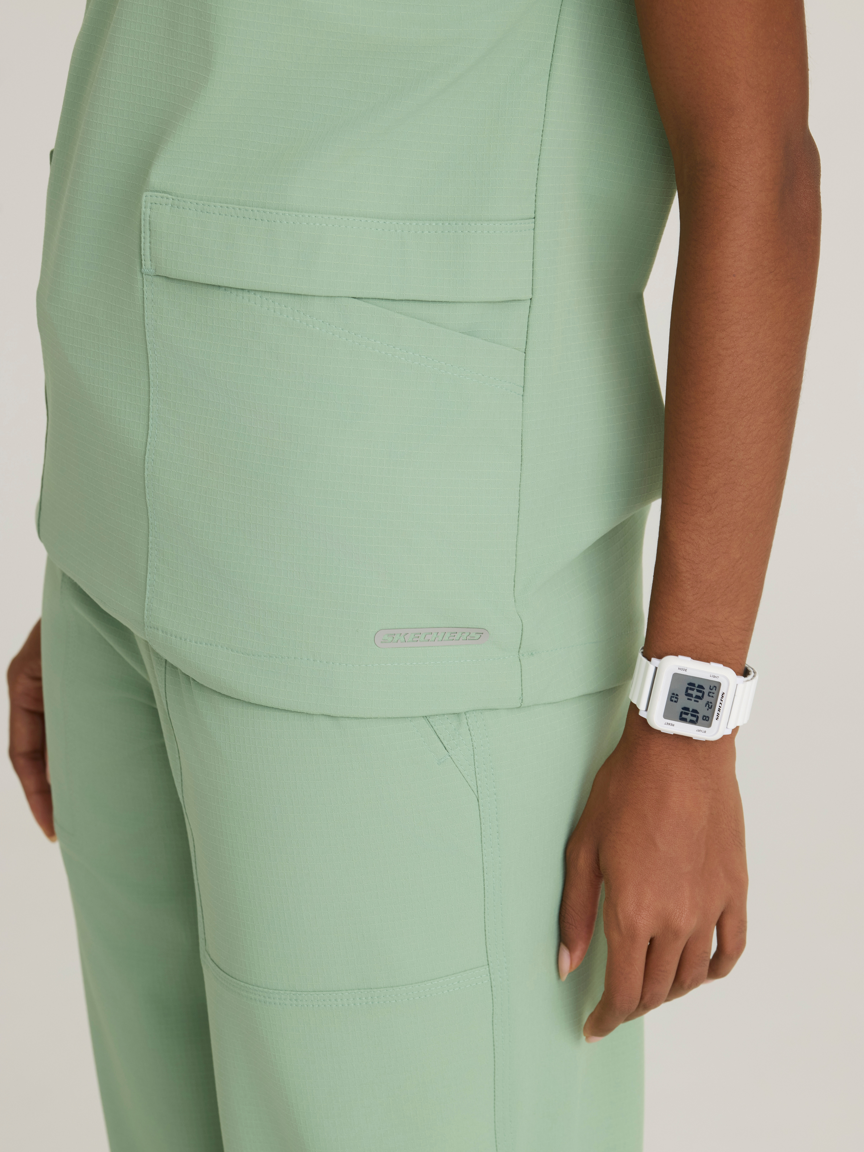 Charlie 3-Pocket Shirt Collar Dolman Sleeve Top Skechers™ by BARCO® Ripstop