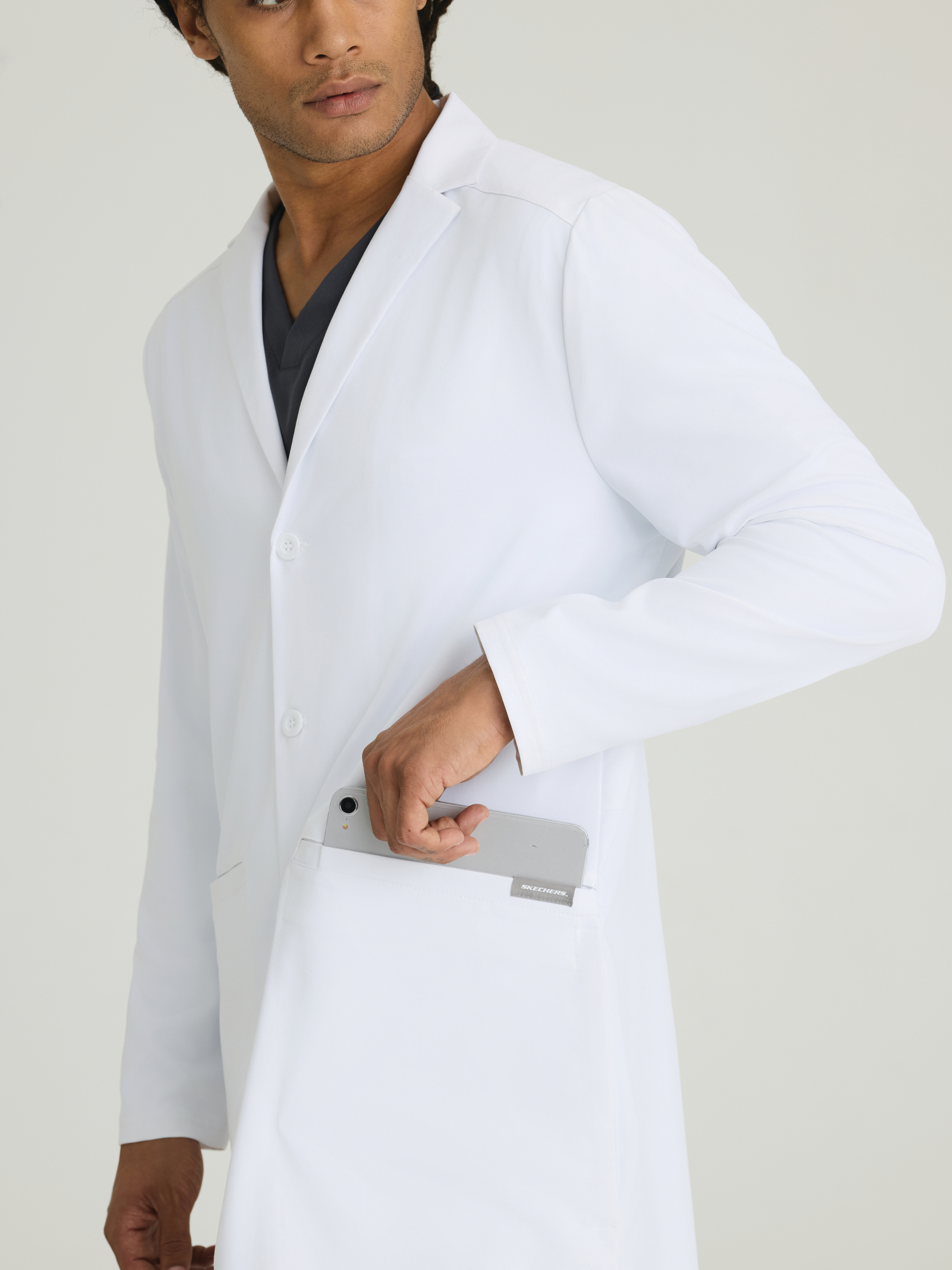 Emerge Men's 3 Pocket 36" 4-Button Lab Coat Skechers™ by BARCO®