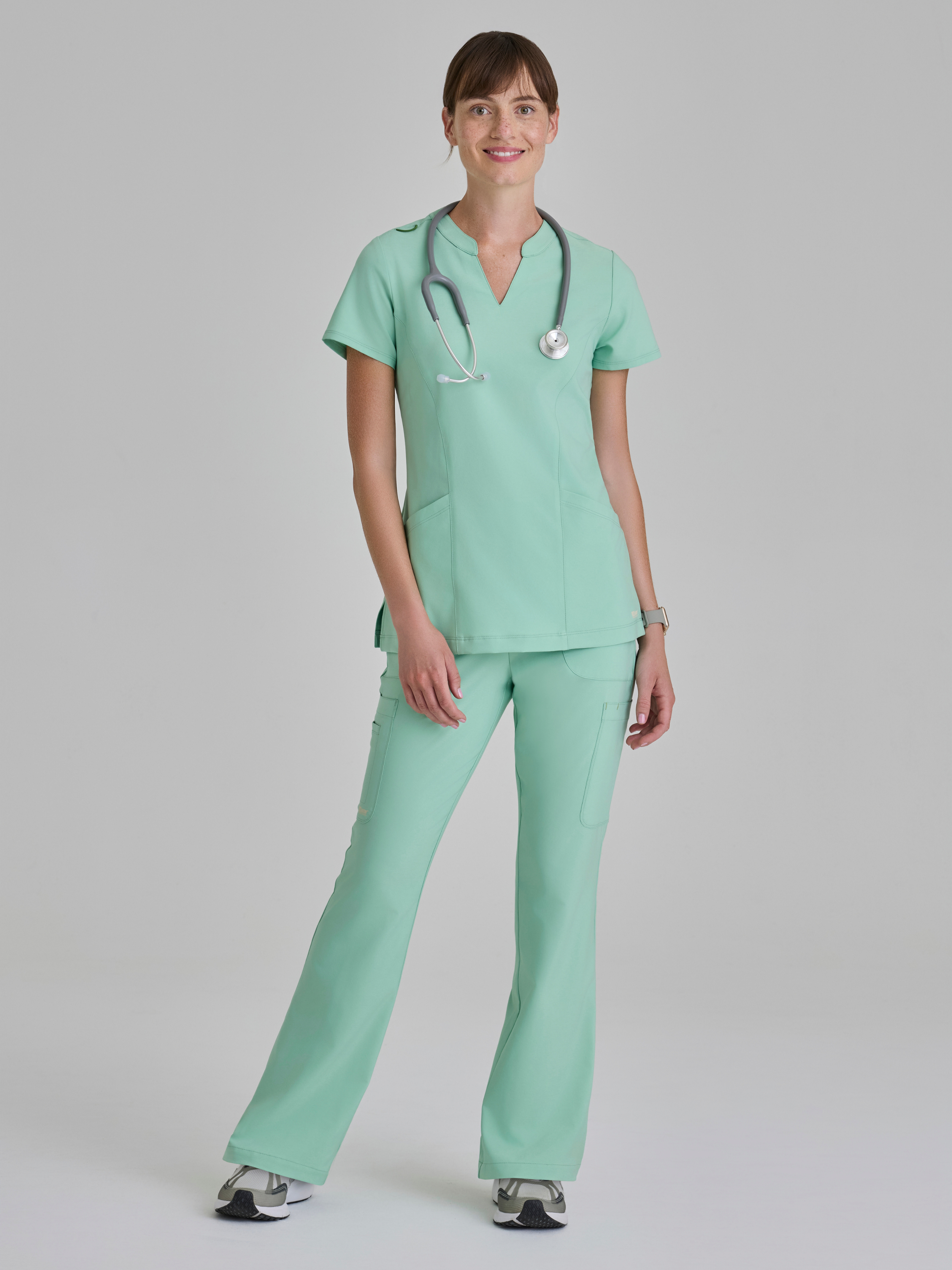 Sky 6-Pocket Jersey Waistband Fit & Flare Pant Grey's Anatomy™ by BARCO® Evolve