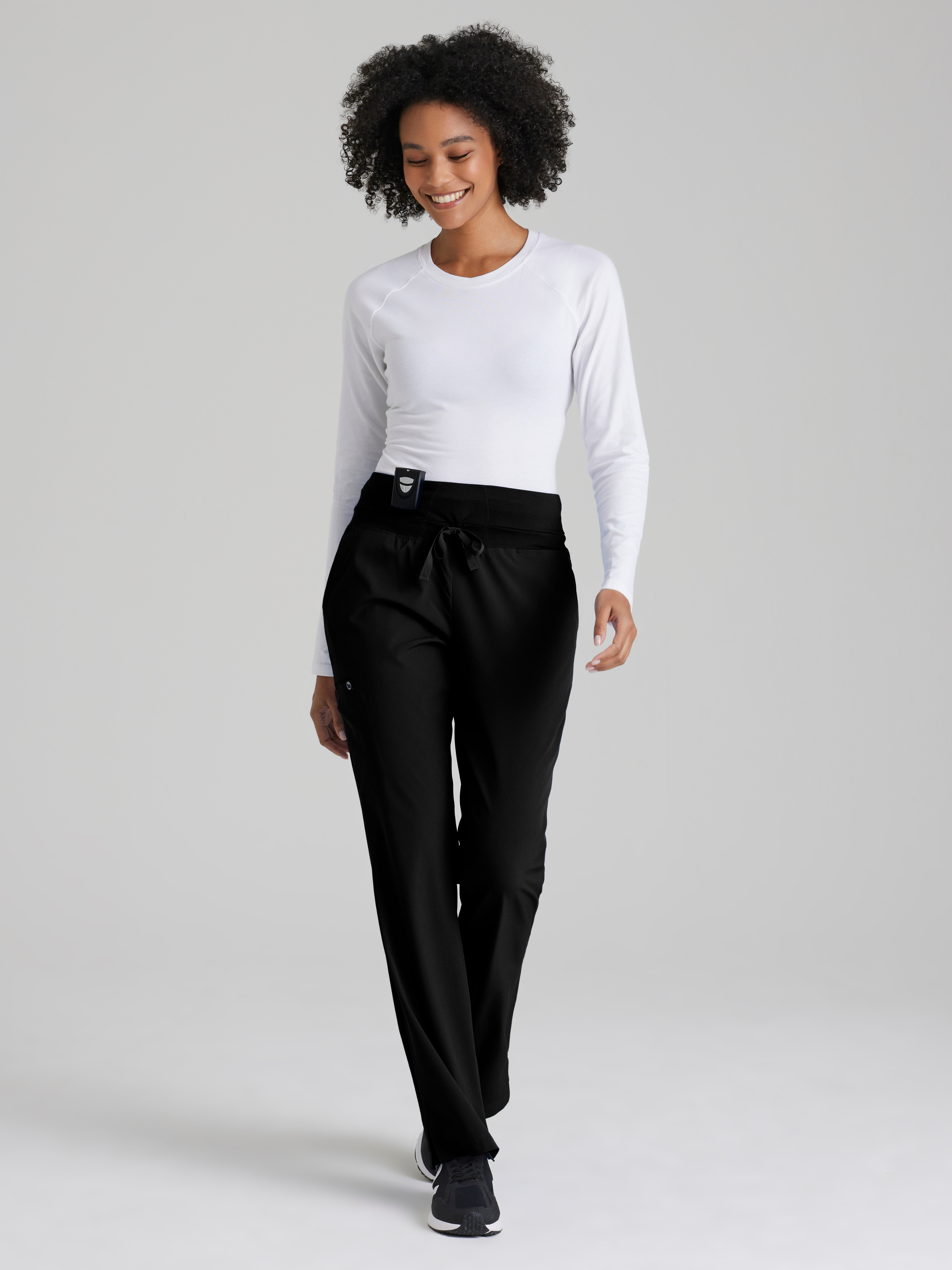 Stride 5-Pocket Mid-Rise Fit & Flare Leg Scrub Pant BARCO® One