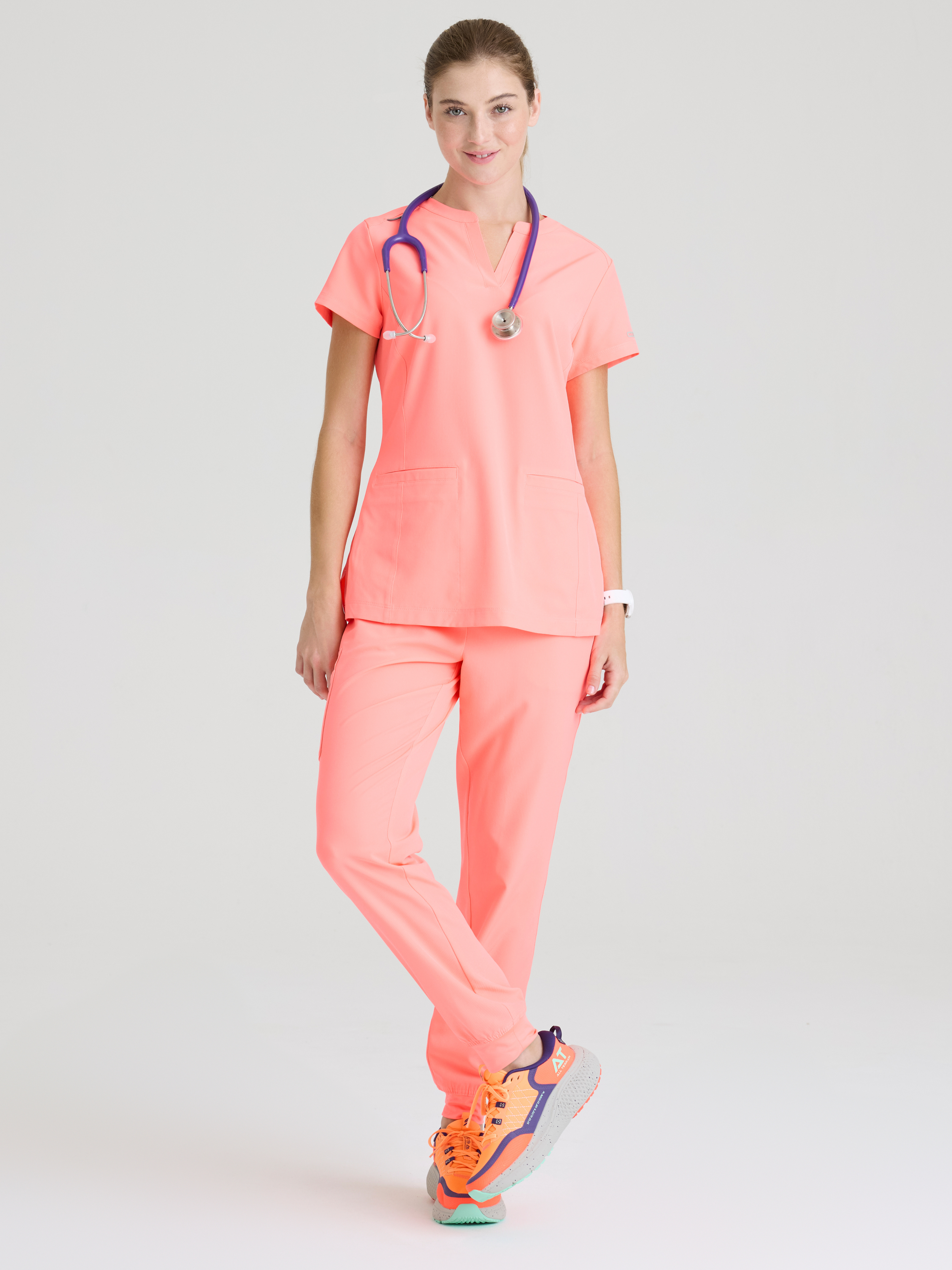 Coast Placket V-Neck Top Skechers™ by Barco