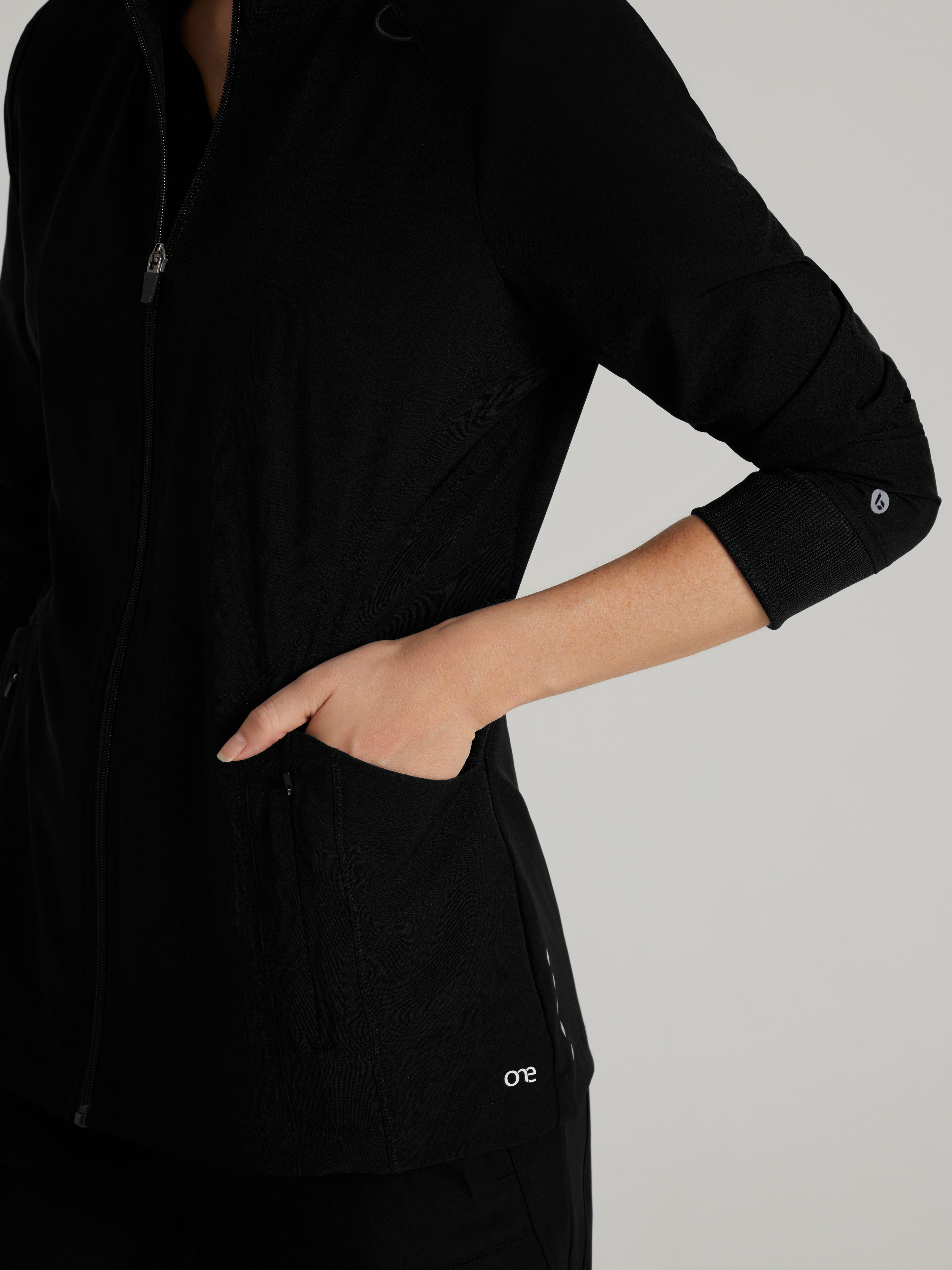 Venture 4-Pocket Banded Collar Warm-Up Scrub Jacket BARCO® One