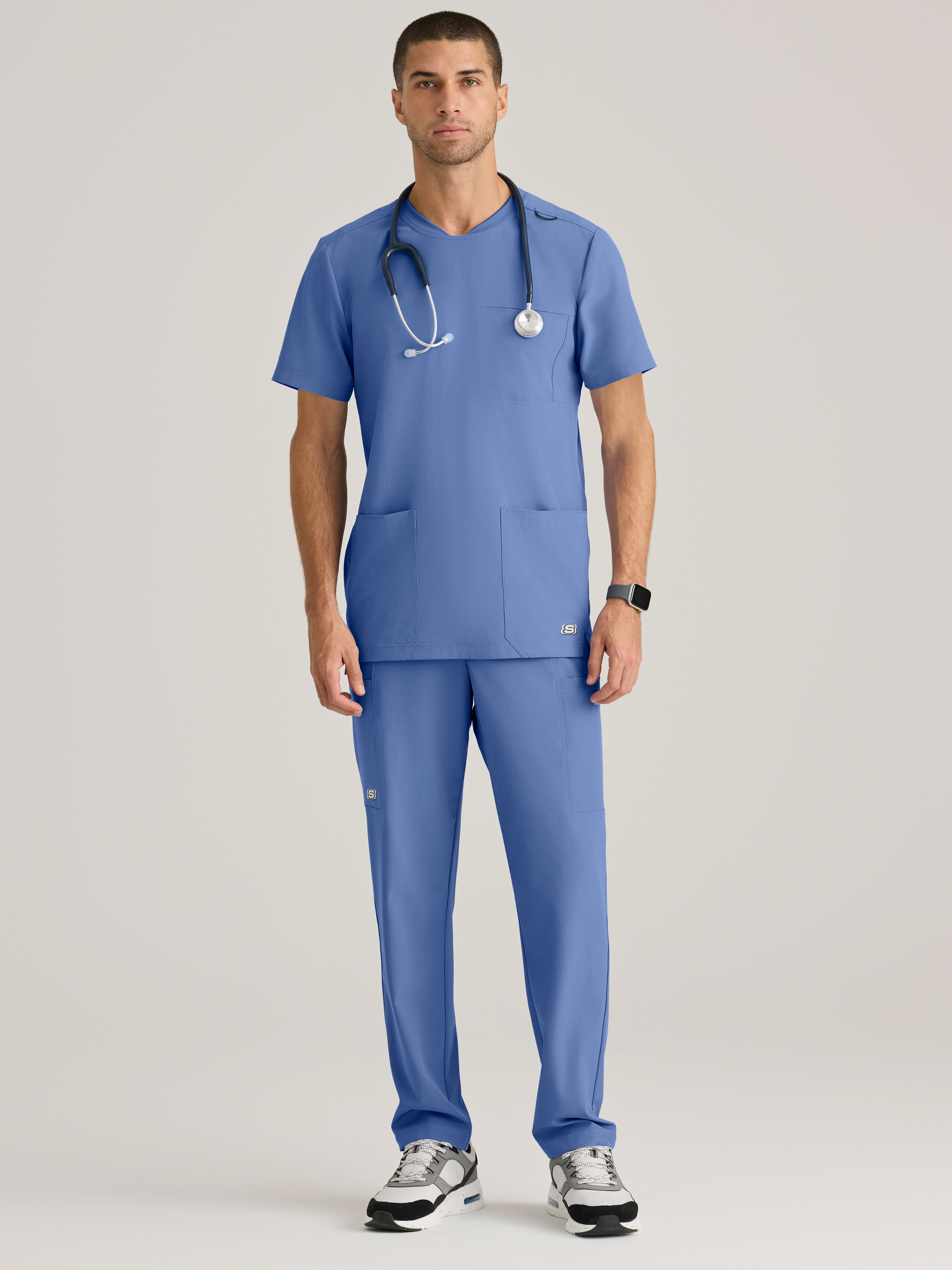 Thesis 3-Pocket Round Neck Scrub Top Skechers™ by BARCO®
