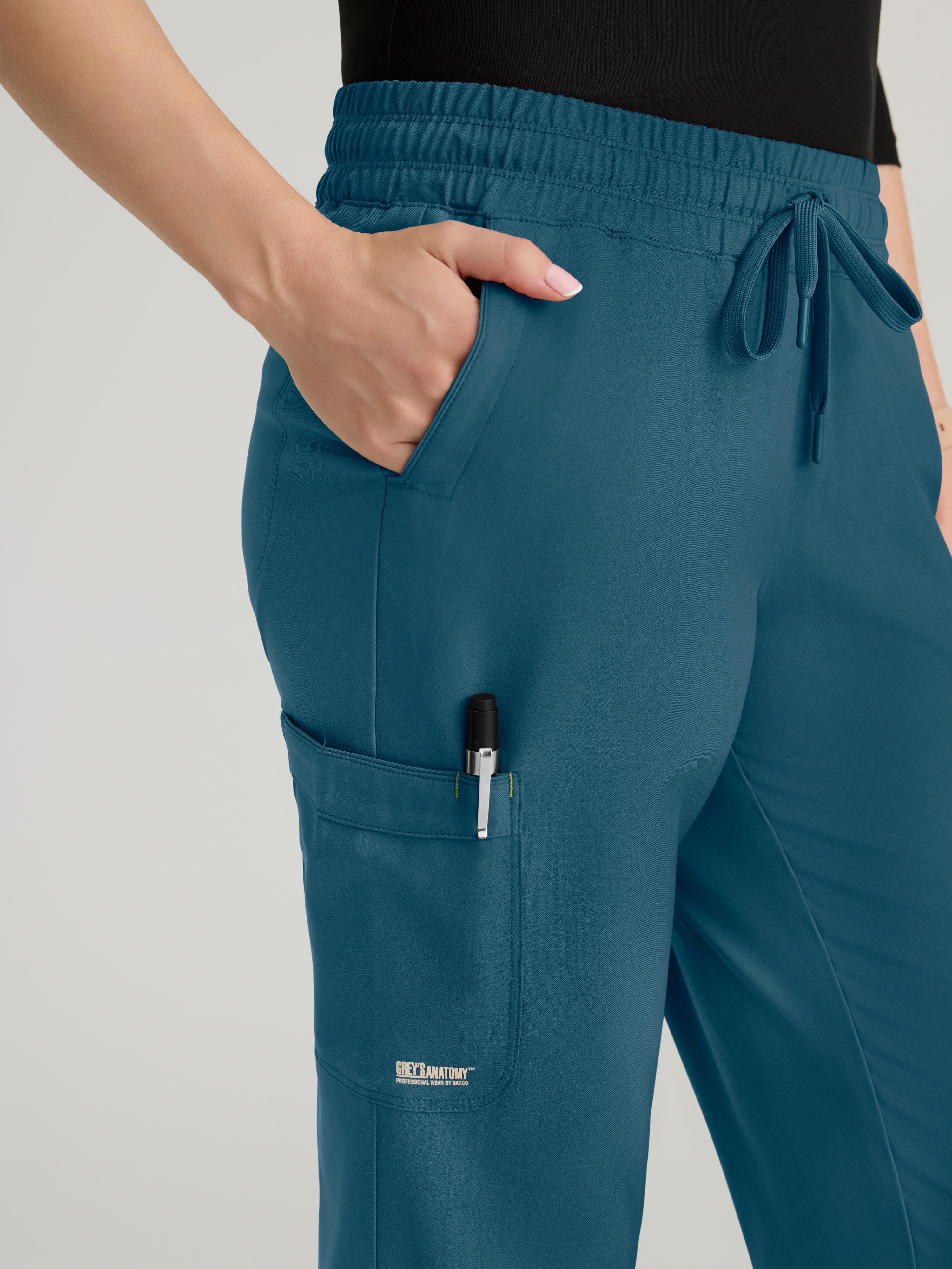 Terra 6-Pocket Mid-Rise Ciclo® Jogger Scrub Pant Grey's Anatomy™ by BARCO® Evolve