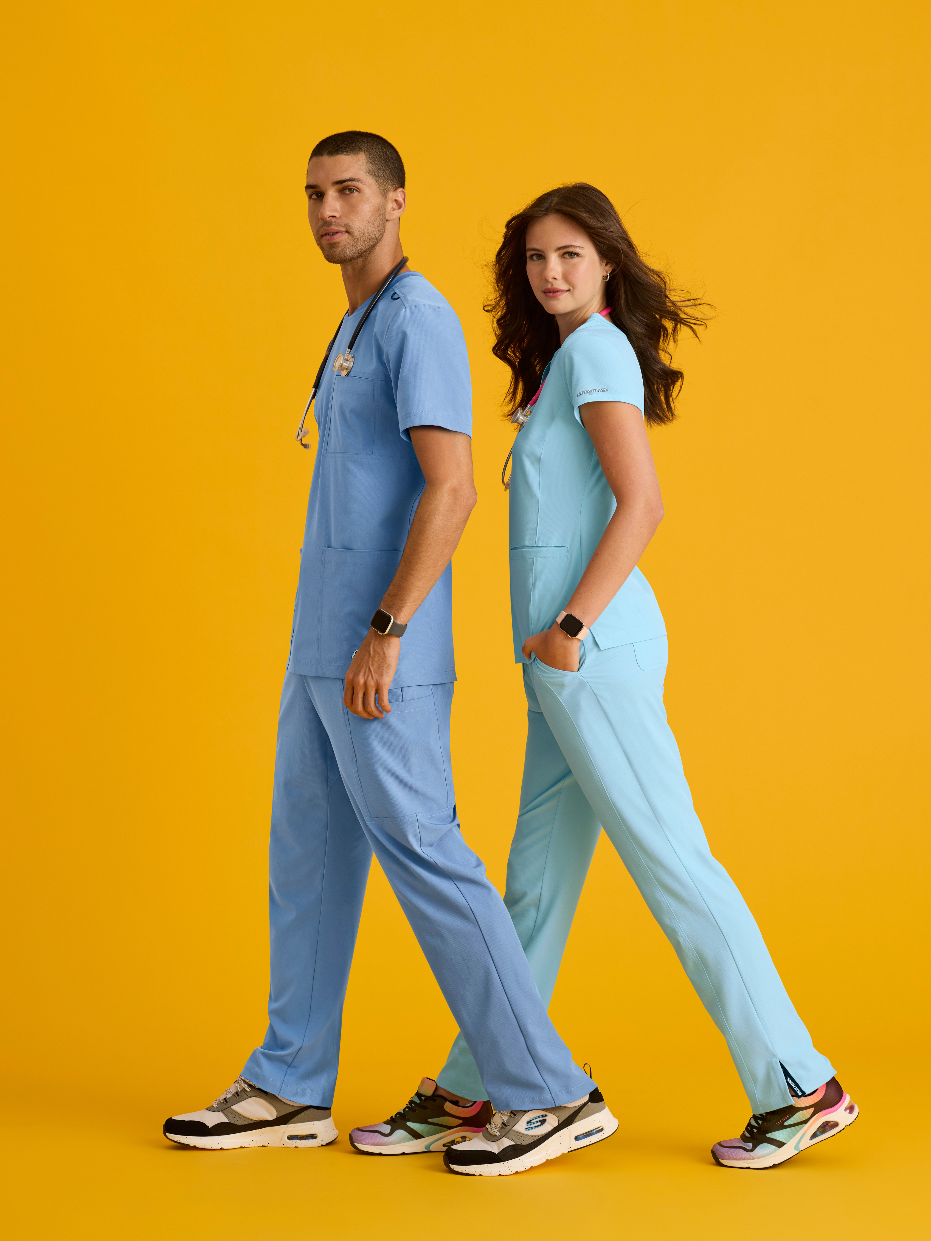 Thesis 3-Pocket Round Neck Scrub Top Skechers™ by BARCO®