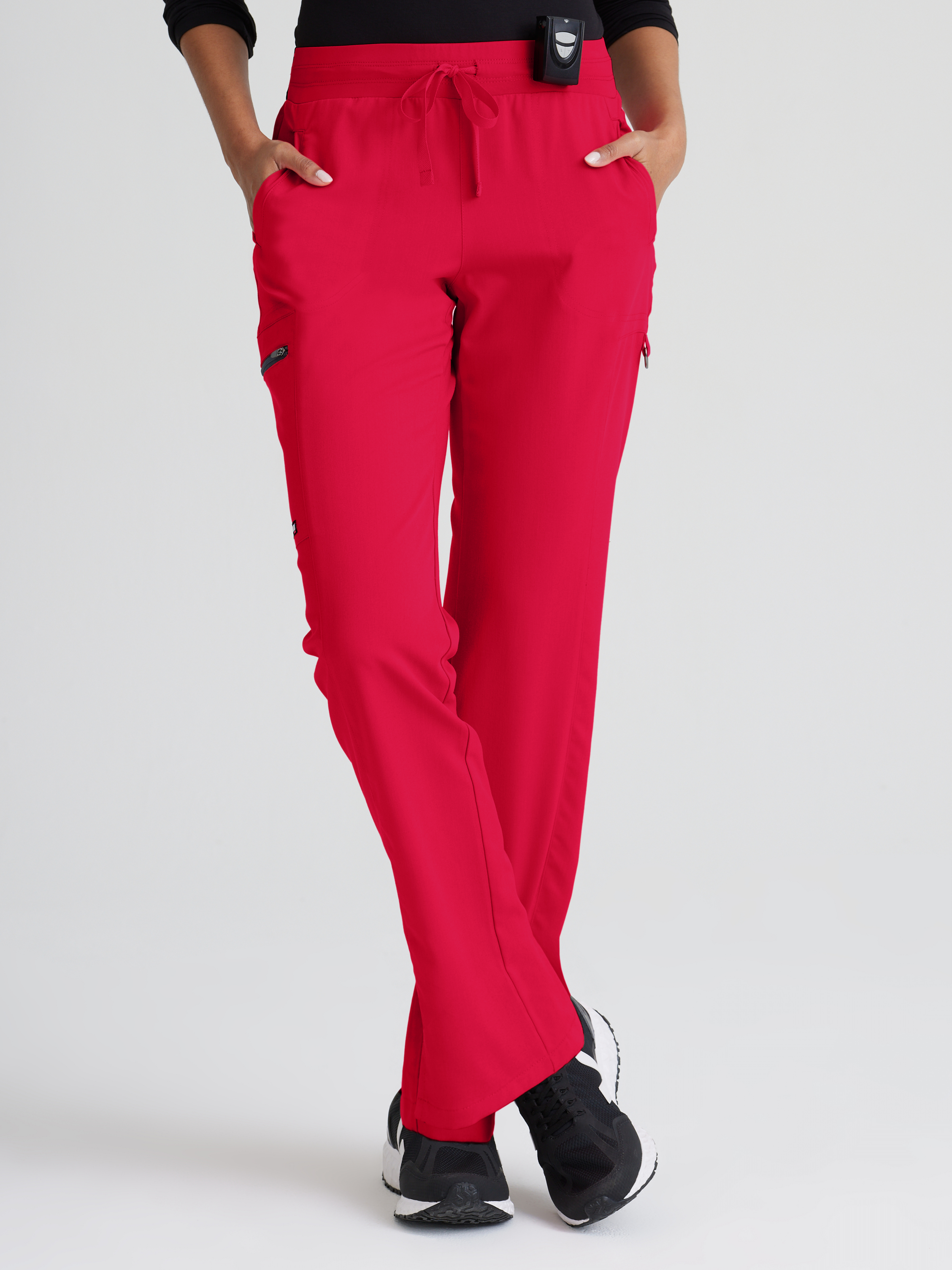 Kim 3-Pocket Mid-Rise Straight Leg Scrub Pant Grey's Anatomy™ by BARCO® Spandex Stretch