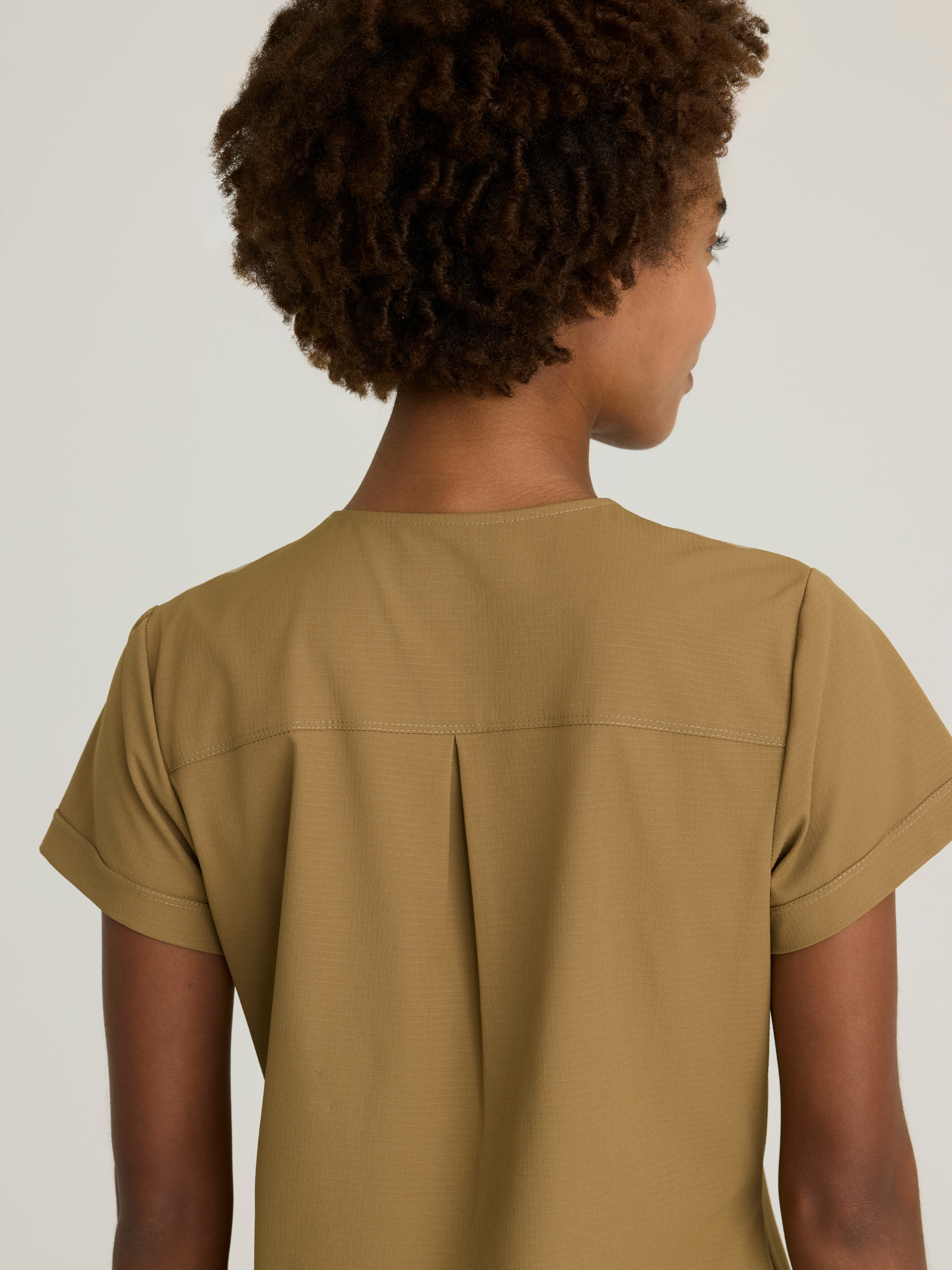 Trek 2-Pocket Rounded Neck Tuck-In Top Skechers™ by BARCO® Ripstop