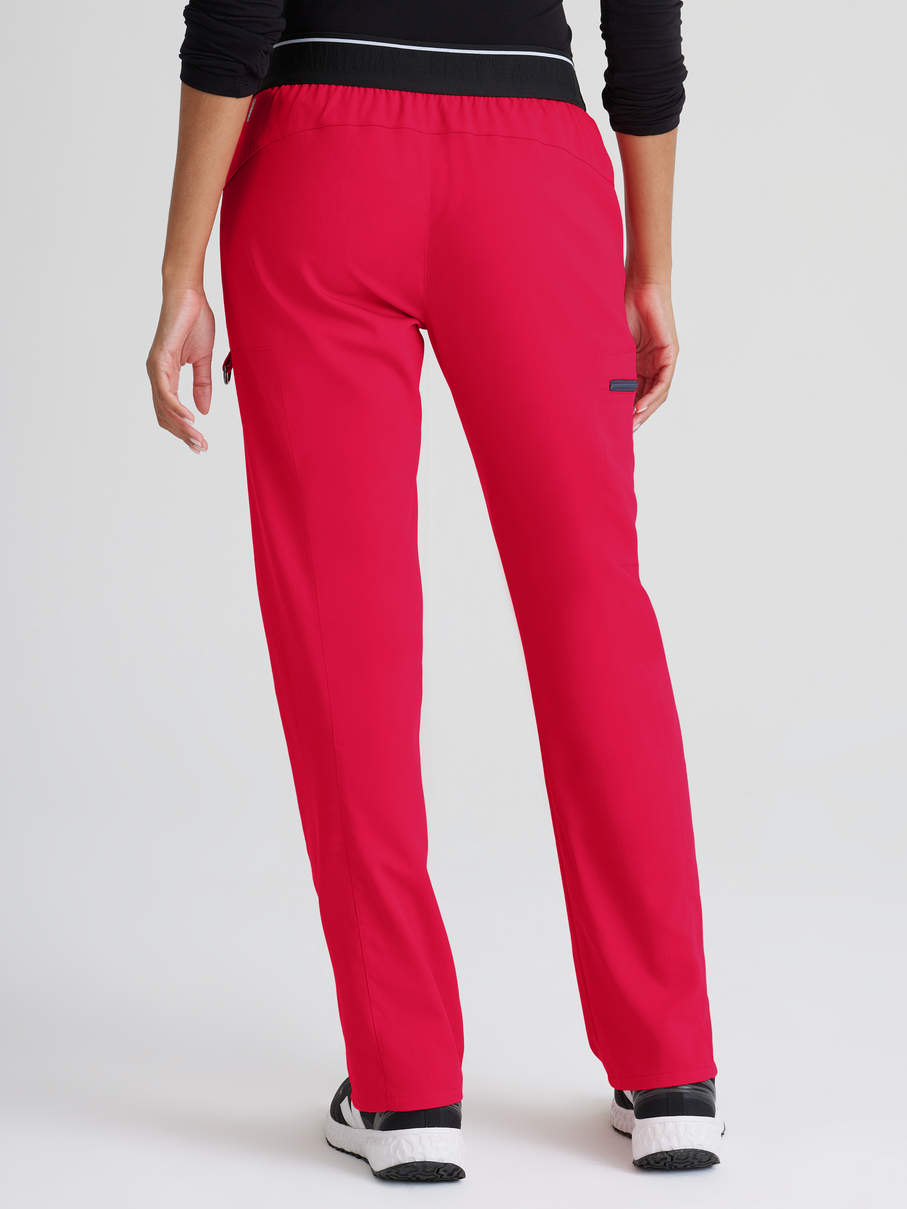 Kim 3-Pocket Mid-Rise Straight Leg Scrub Pant Grey's Anatomy™ by BARCO® Spandex Stretch