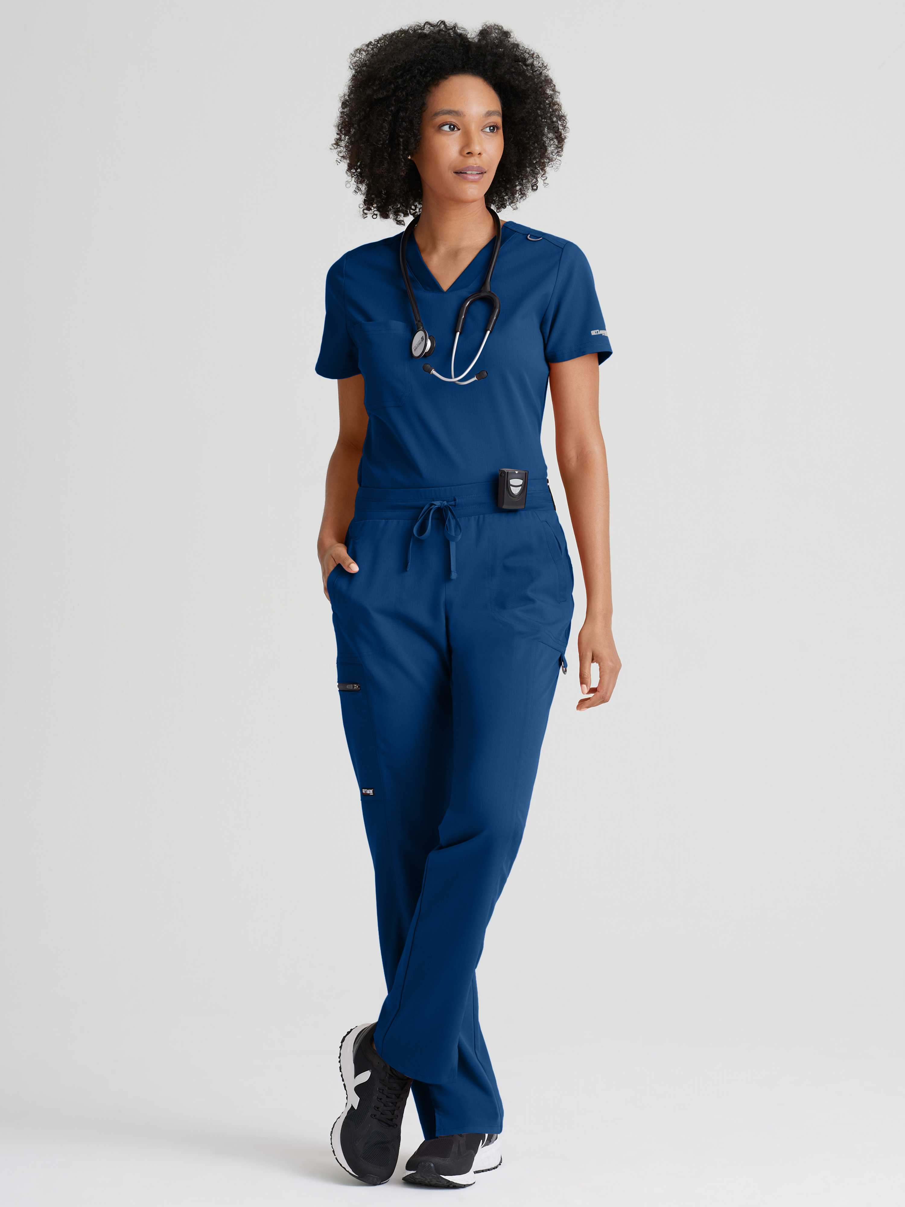 Bree 1-Pocket Tuck-In Scrub Top Grey's Anatomy™ by BARCO® Spandex Stretch